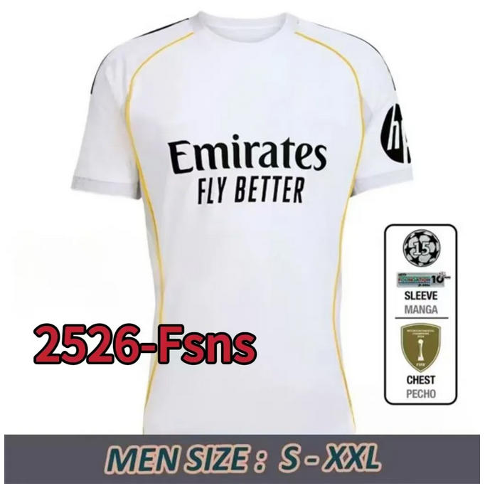 25-26 Real Madrid home away third fan jersey