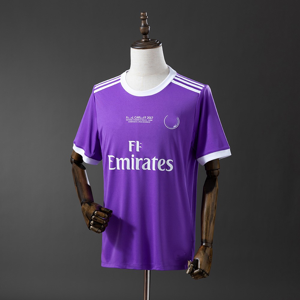 16-17 Real Madrid away Europa League final fan version jersey