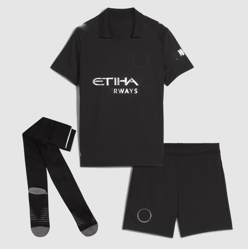 25-26 Manchester City home and away third children's jersey