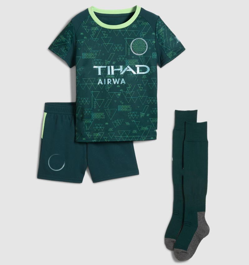 25-26 Manchester City home and away third children's jersey
