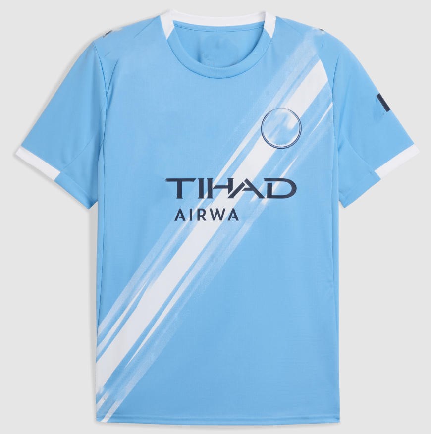25-26 Manchester City home and away third jerseys