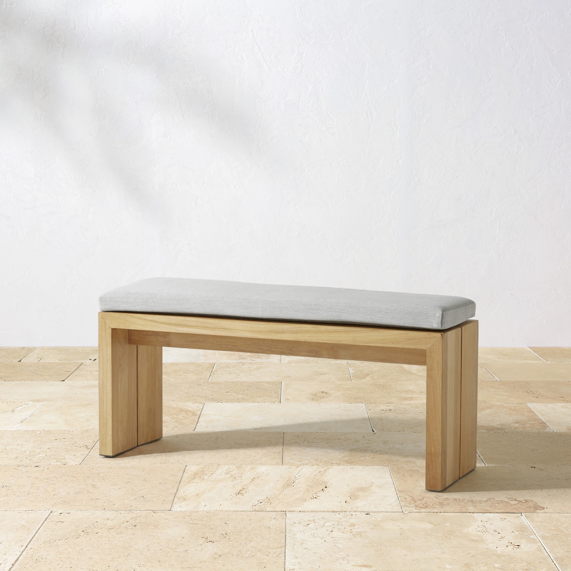 Larnaca Outdoor Teak Dining Bench (46