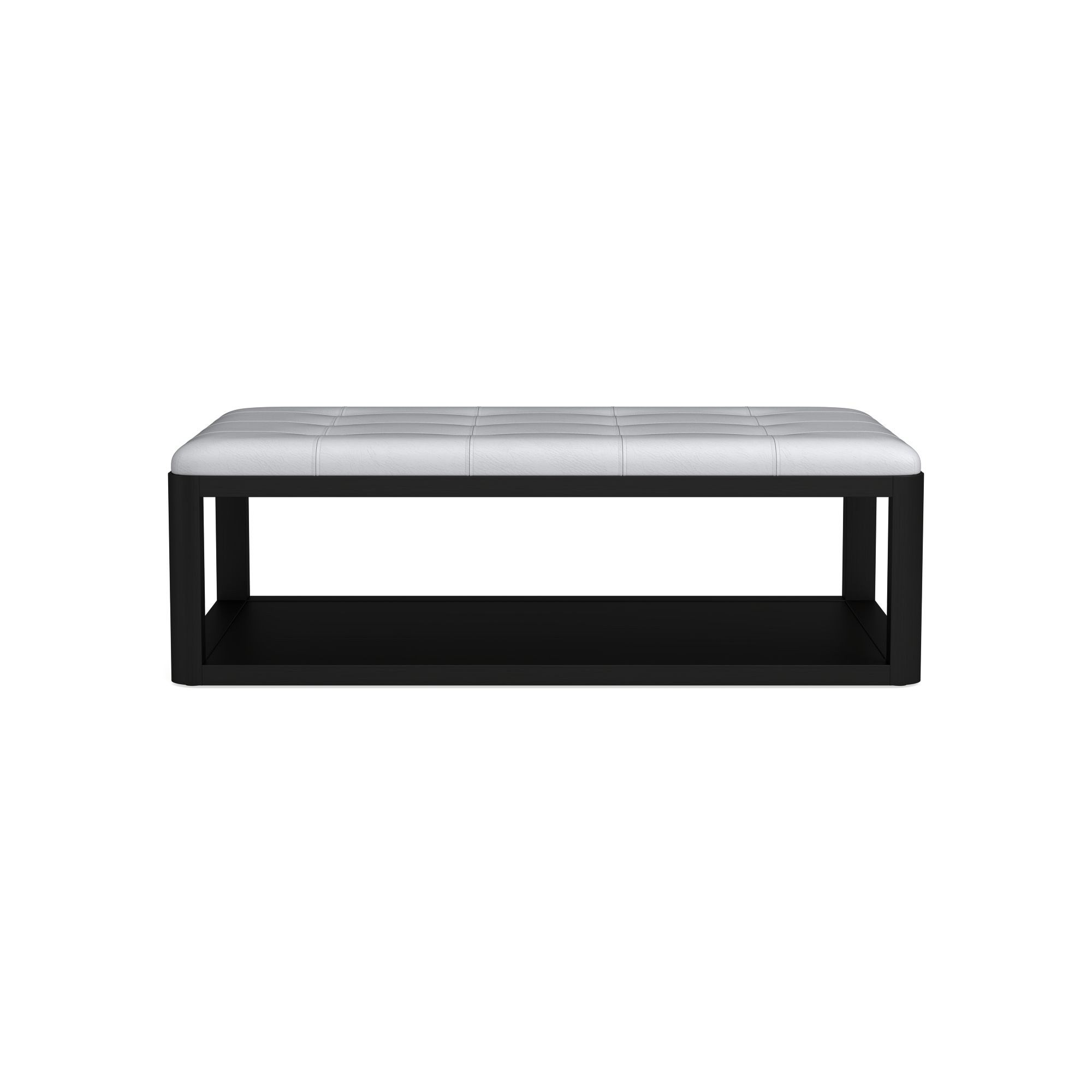 Porte Grid Tufted Rectangular Ottoman (48