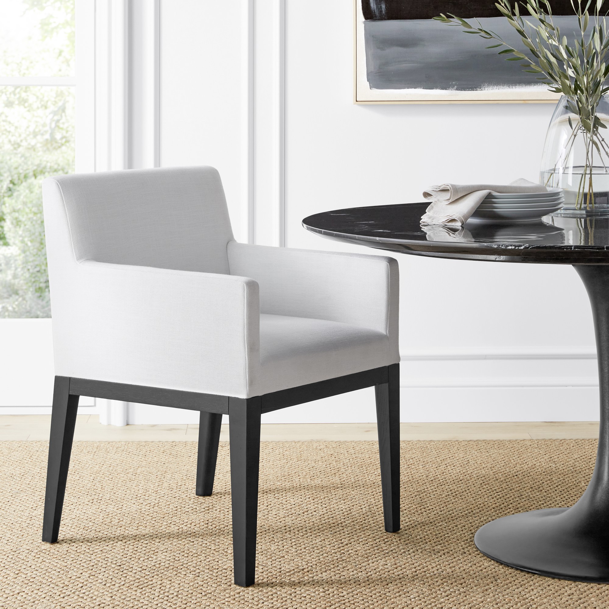 Wilson Upholstered Track Arm Chair