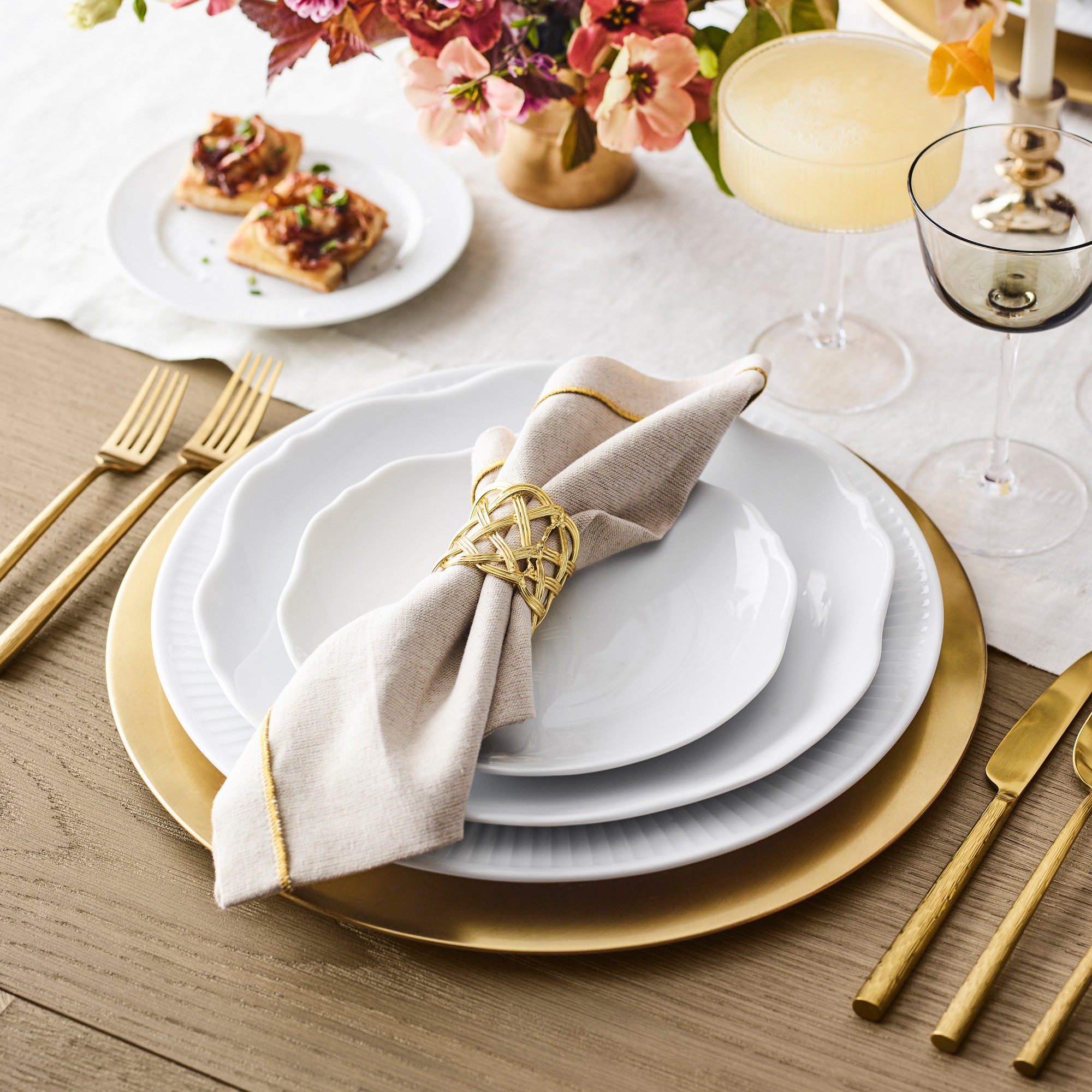 Trellis Napkin Rings, Set of 4