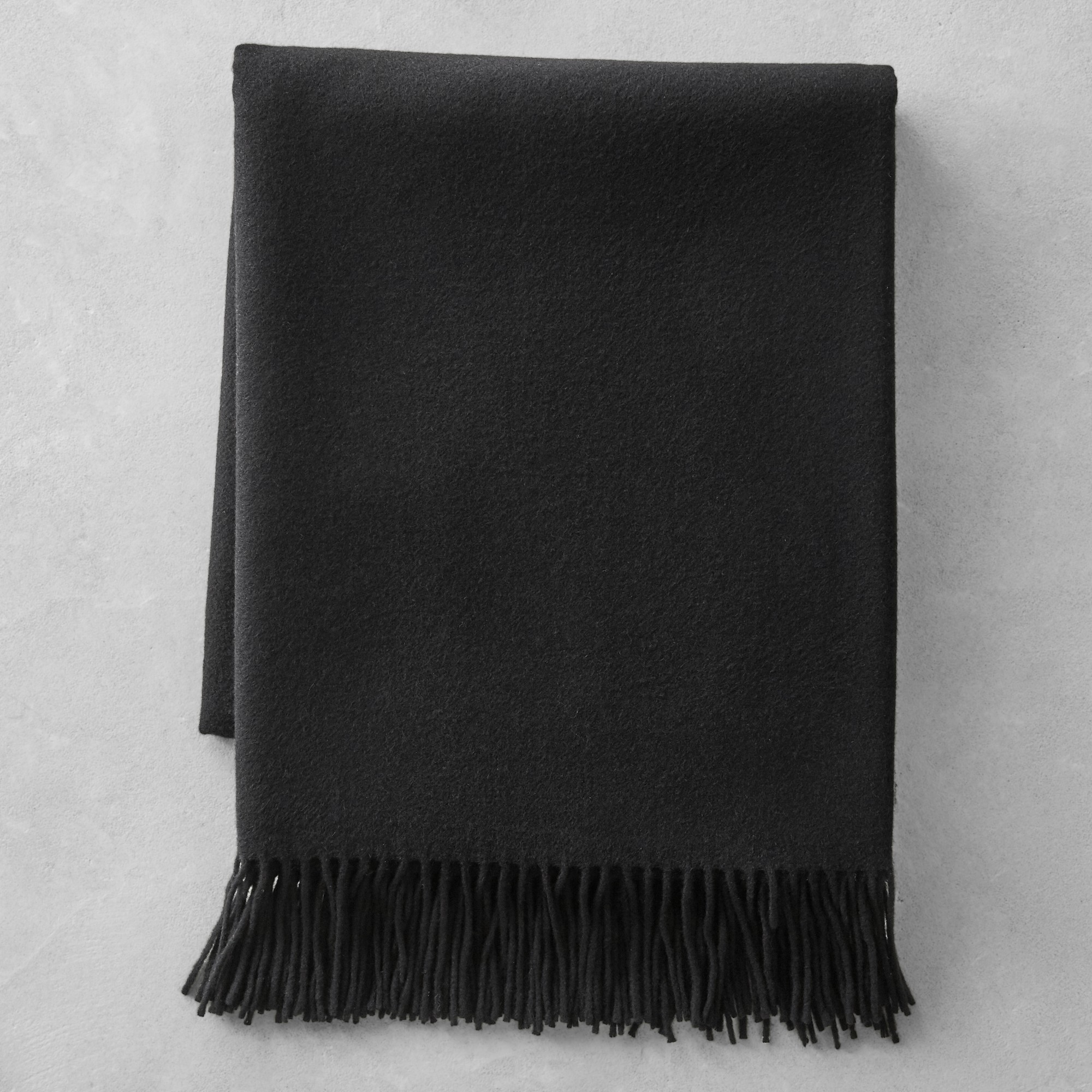 European Solid Grand Cashmere Throw