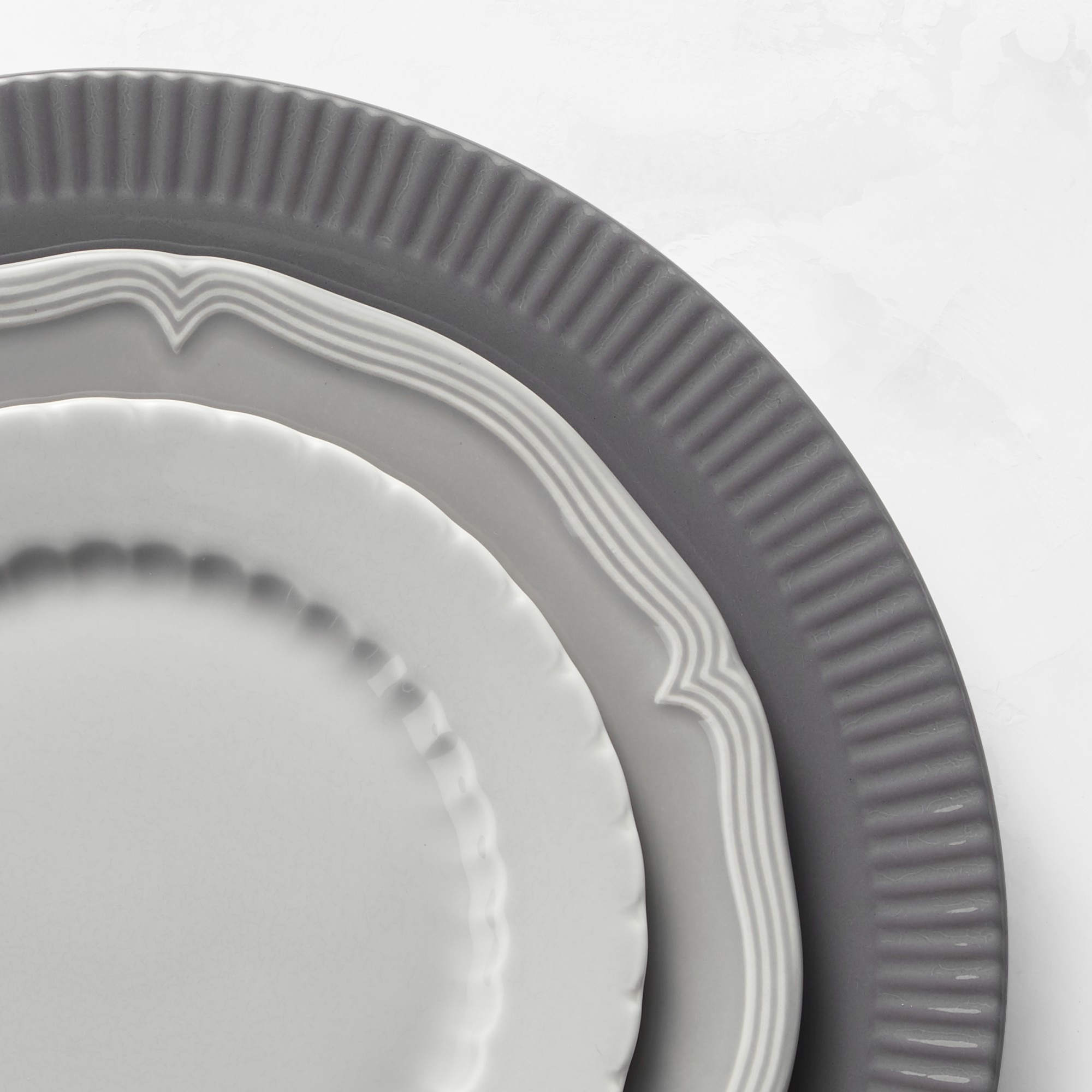 Pillivuyt Eclectique Porcelain Bread & Butter Plates, Set of 4