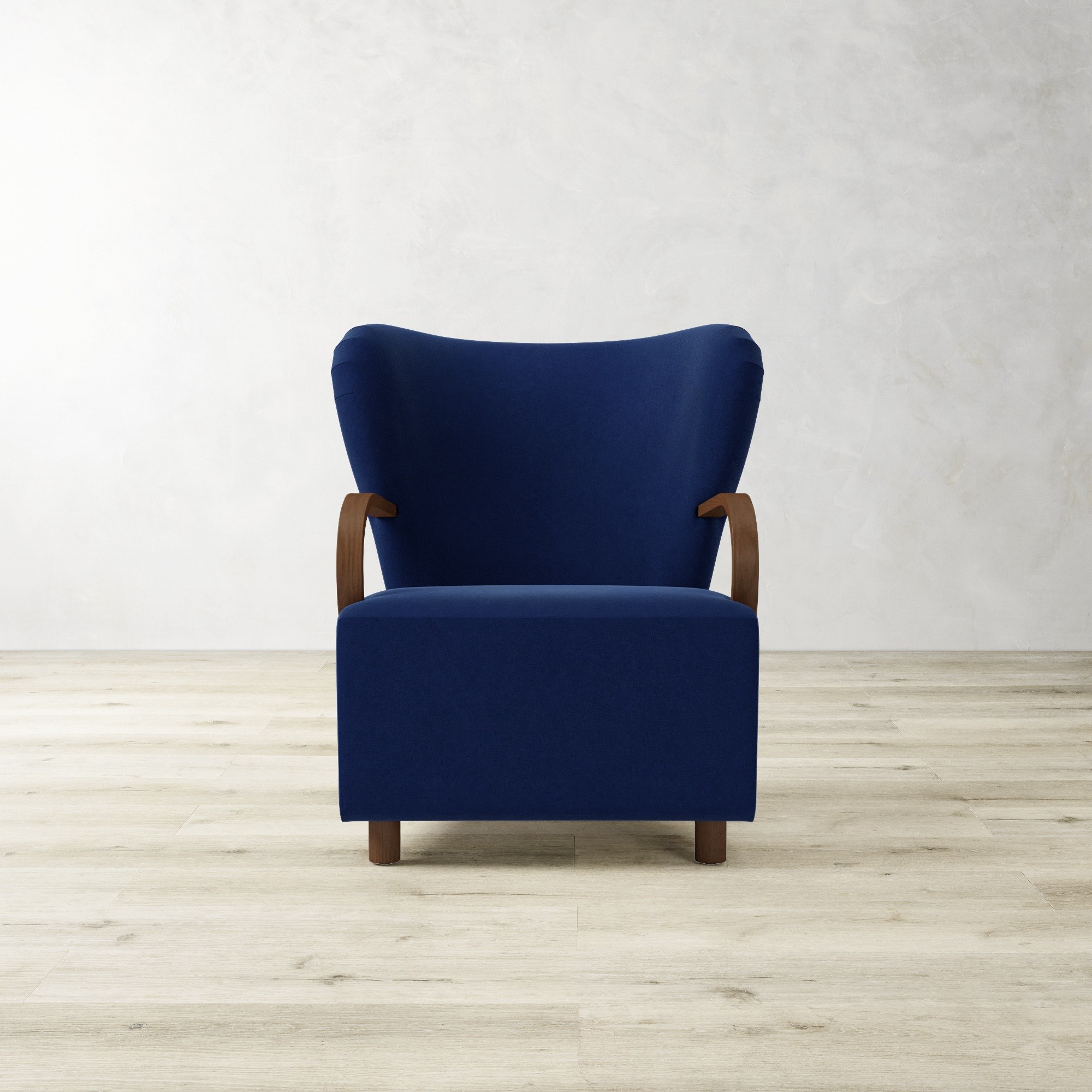 Corban Bentwood Upholstered Occasional Chair