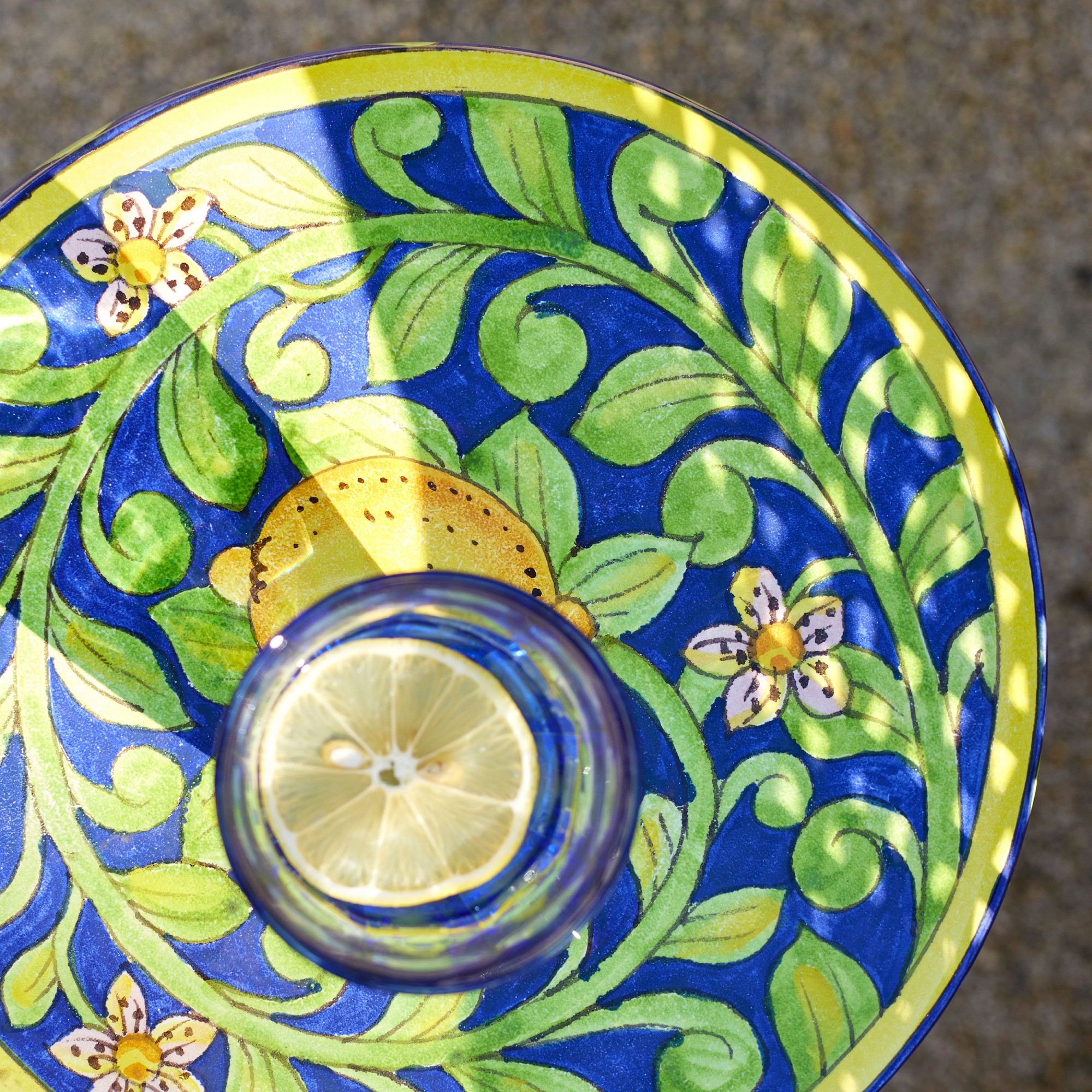 Ceramic Lemon Accent Table (13