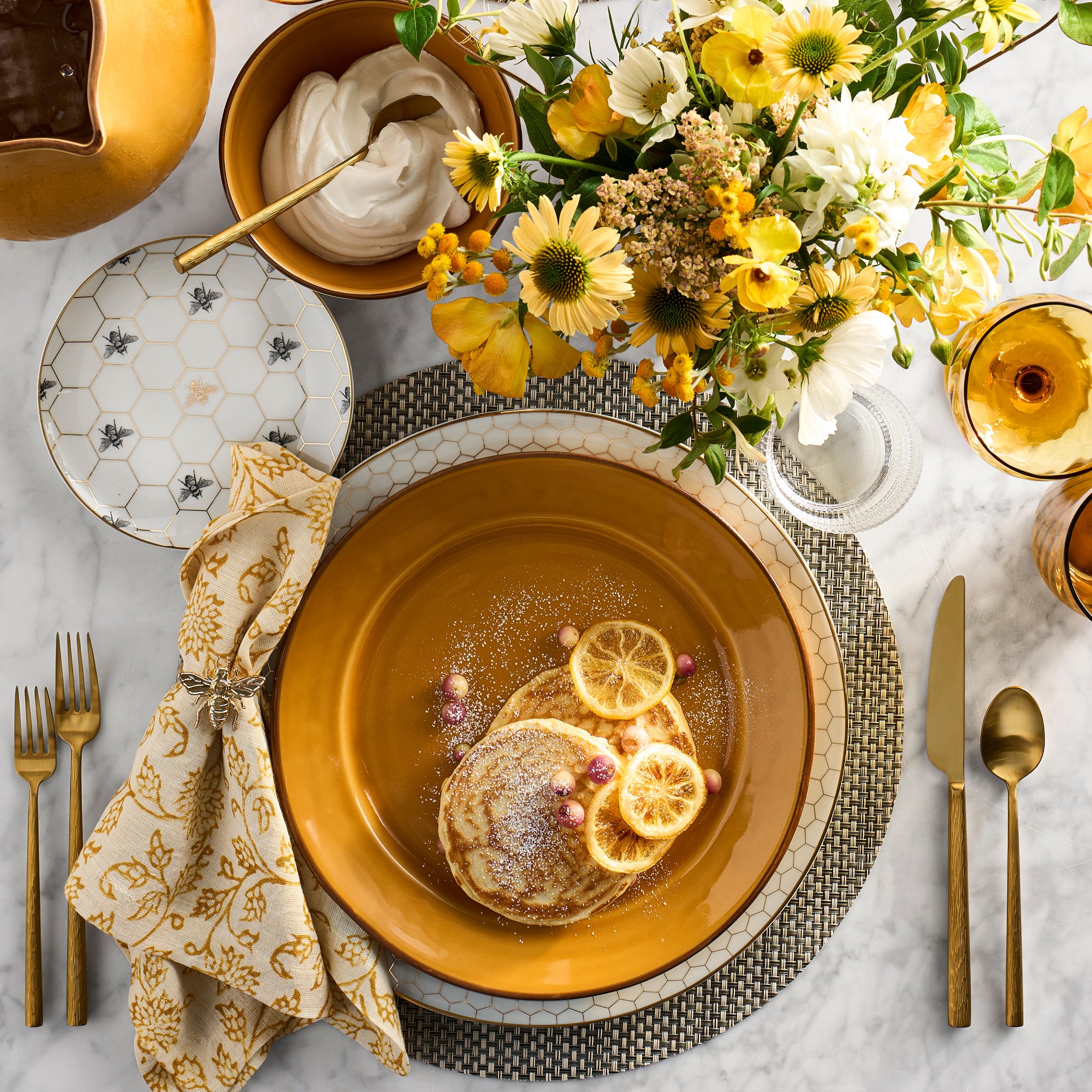 Honeycomb Appetizer Plates