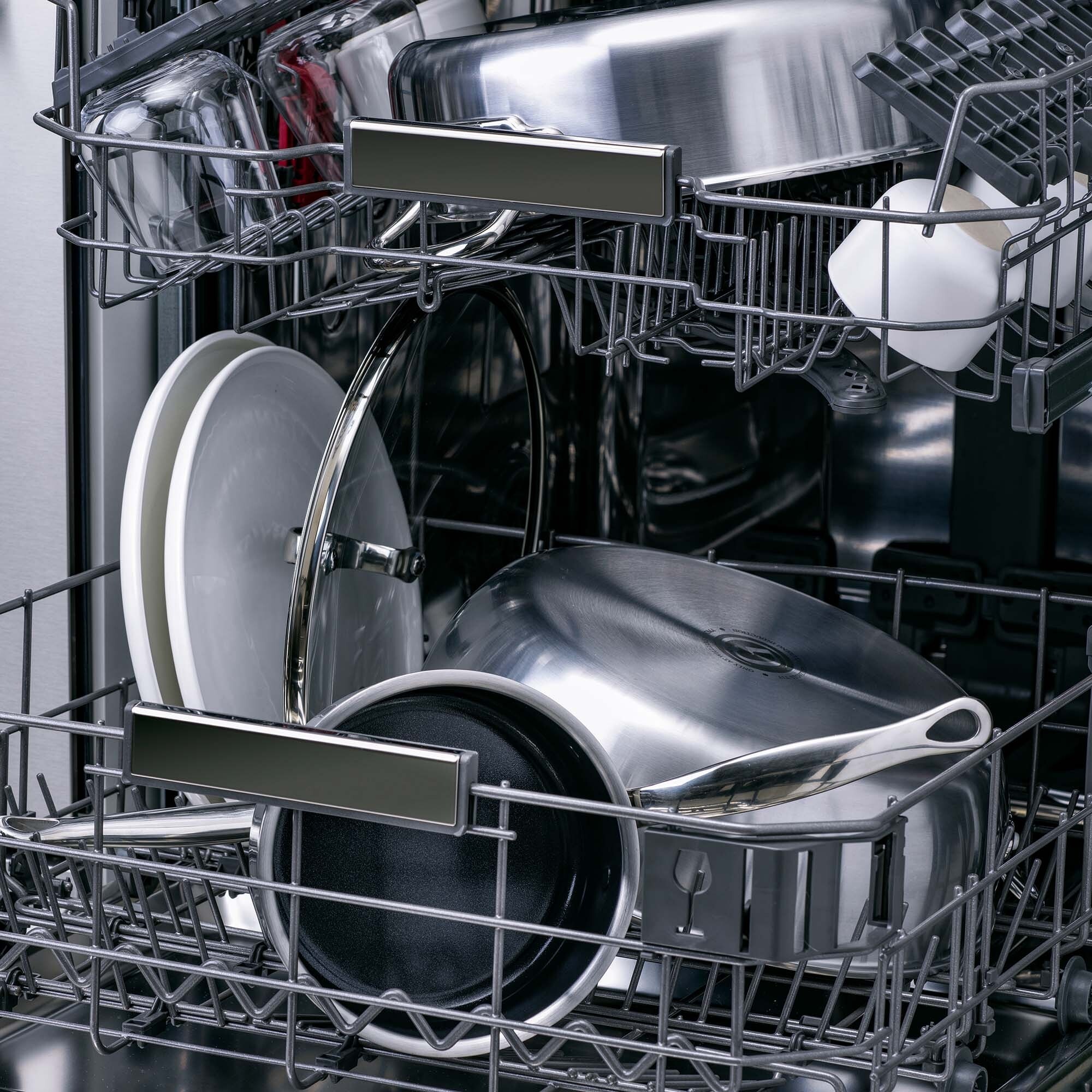 GreenPan™ Premiere Stainless-Steel Ceramic Nonstick Covered Wok with Helper Handle, 12