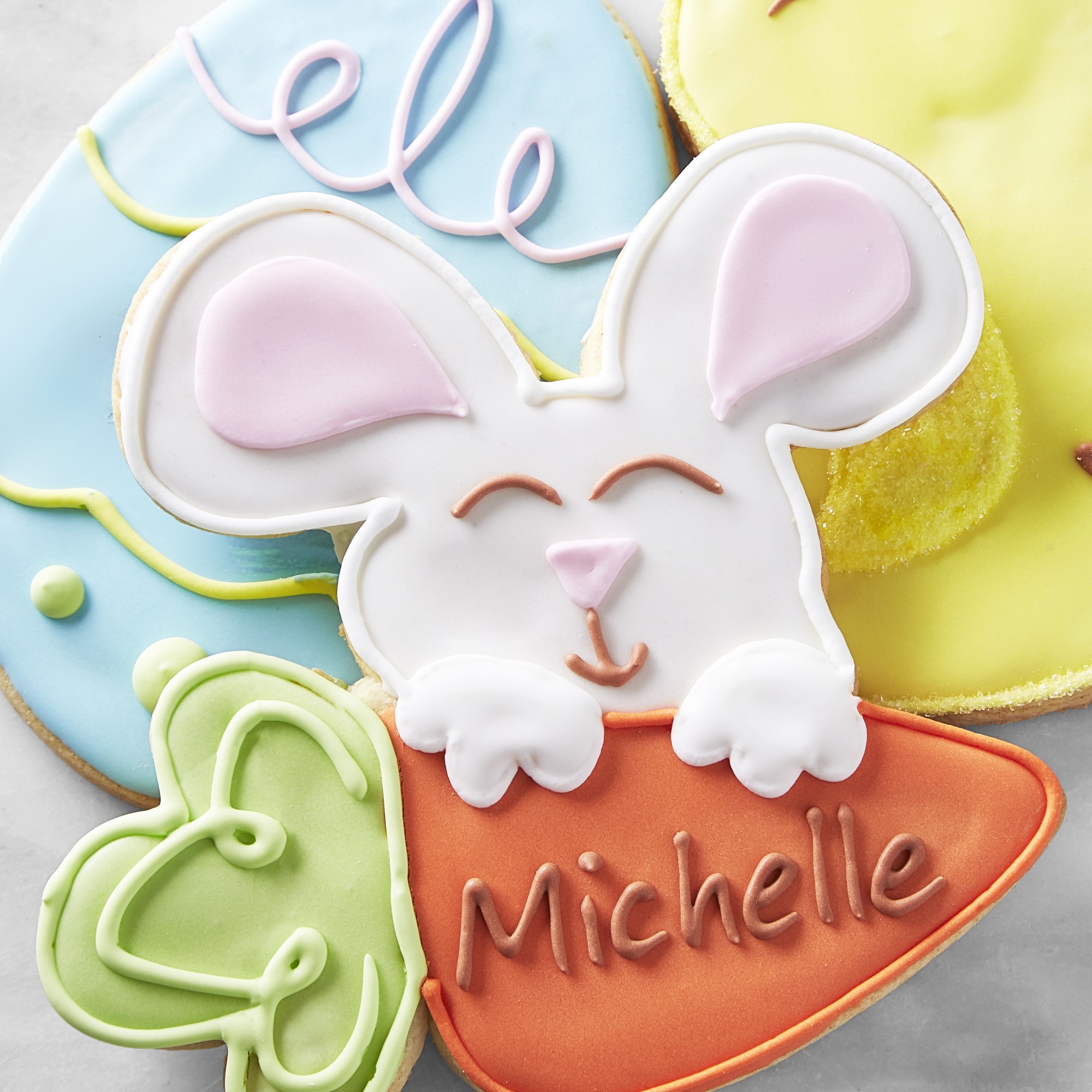 Personalized Giant Easter Assorted Sugar Cookies, Set of 3