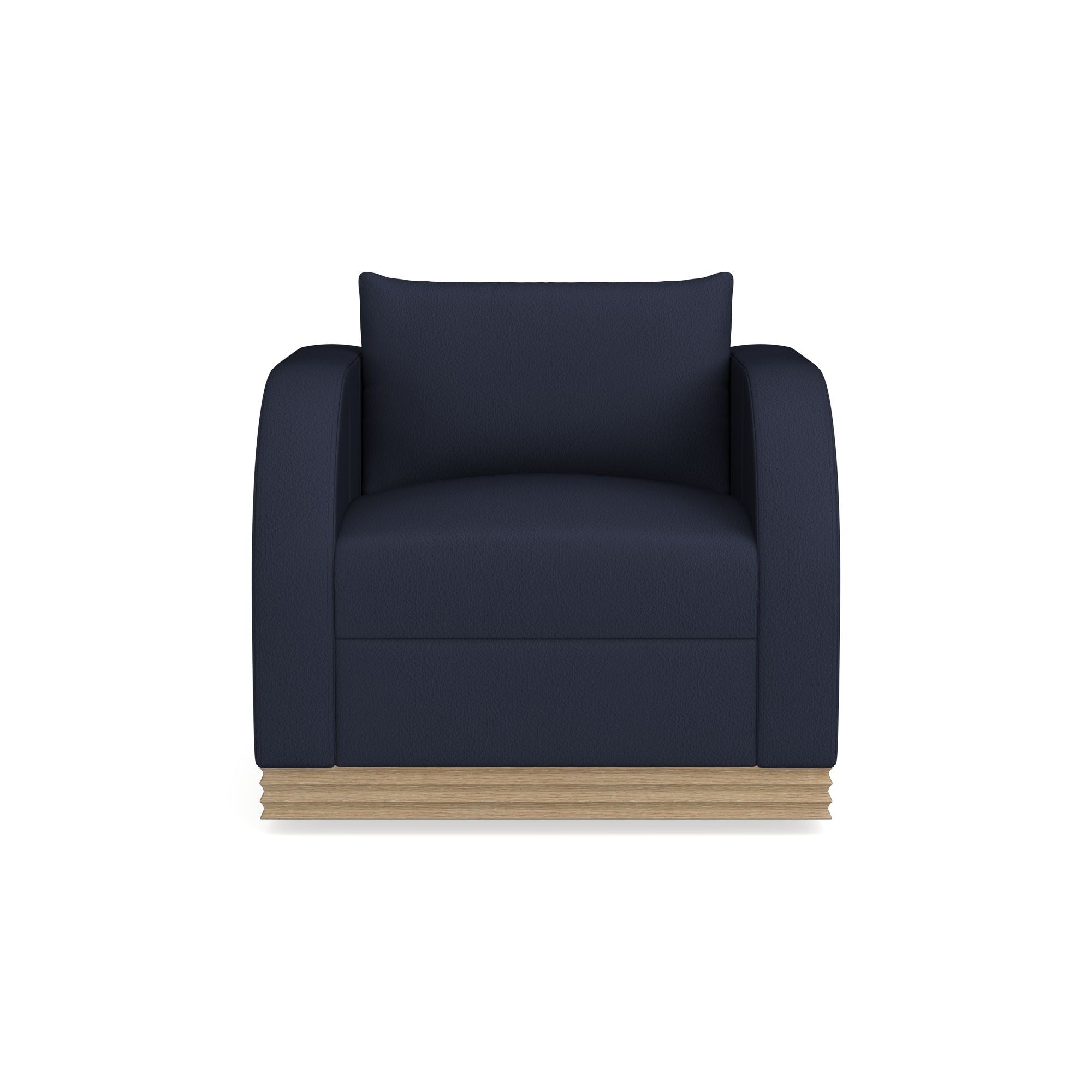 Fluted Base Swivel Armchair