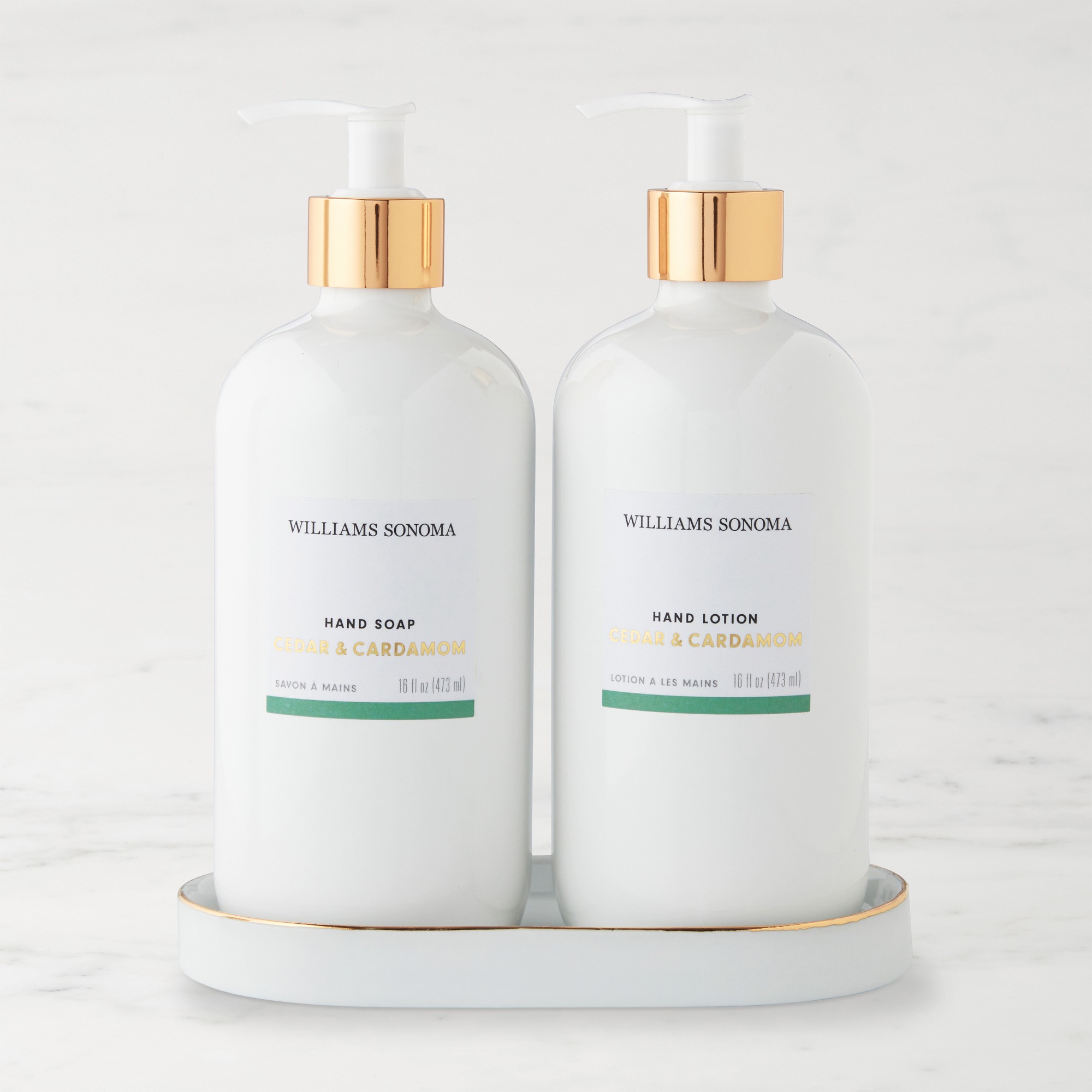 Home Fragrance 3-Piece Hand Soap & Lotion Set, Cedar & Cardamom