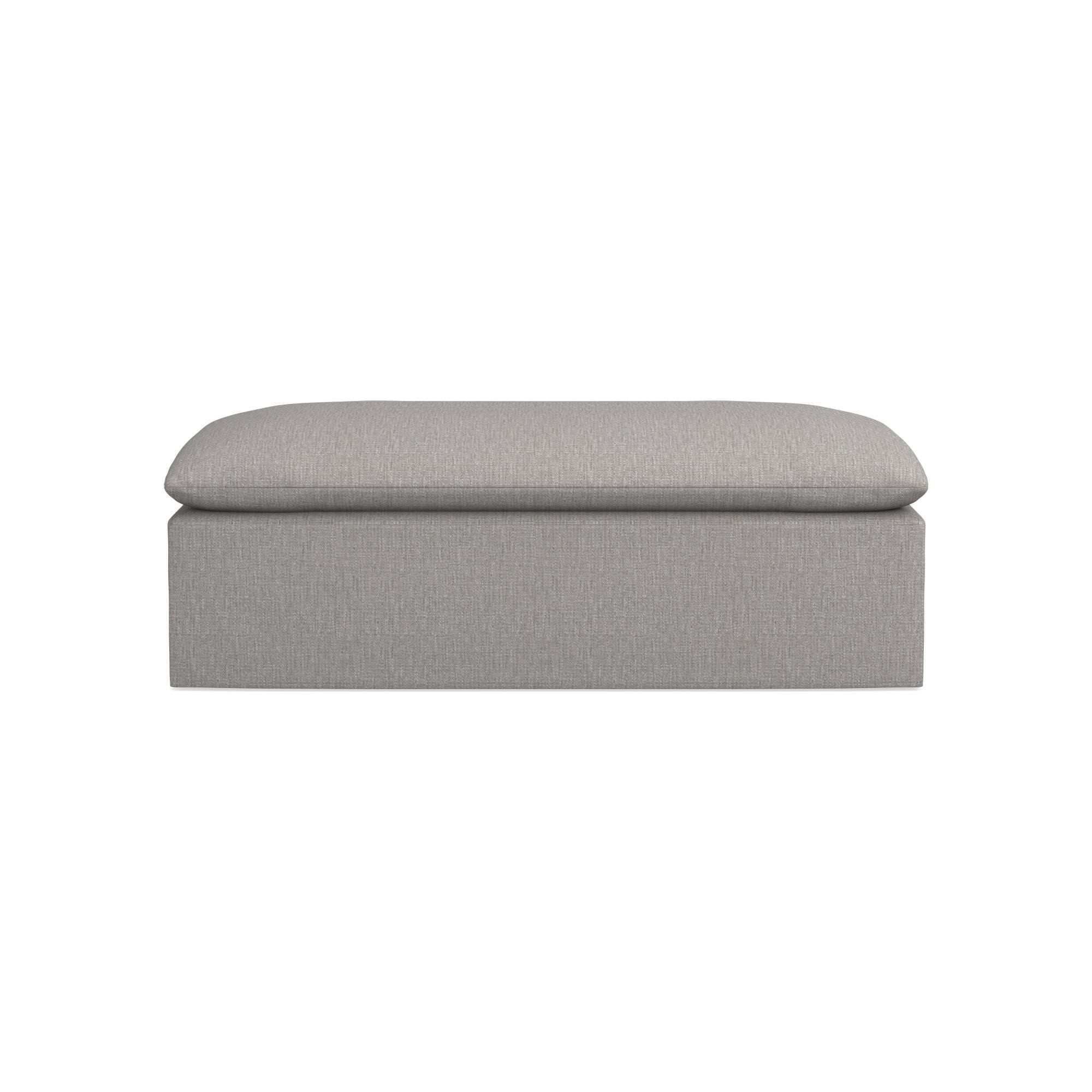 Laguna Slipcovered Coffee Table Ottoman (57