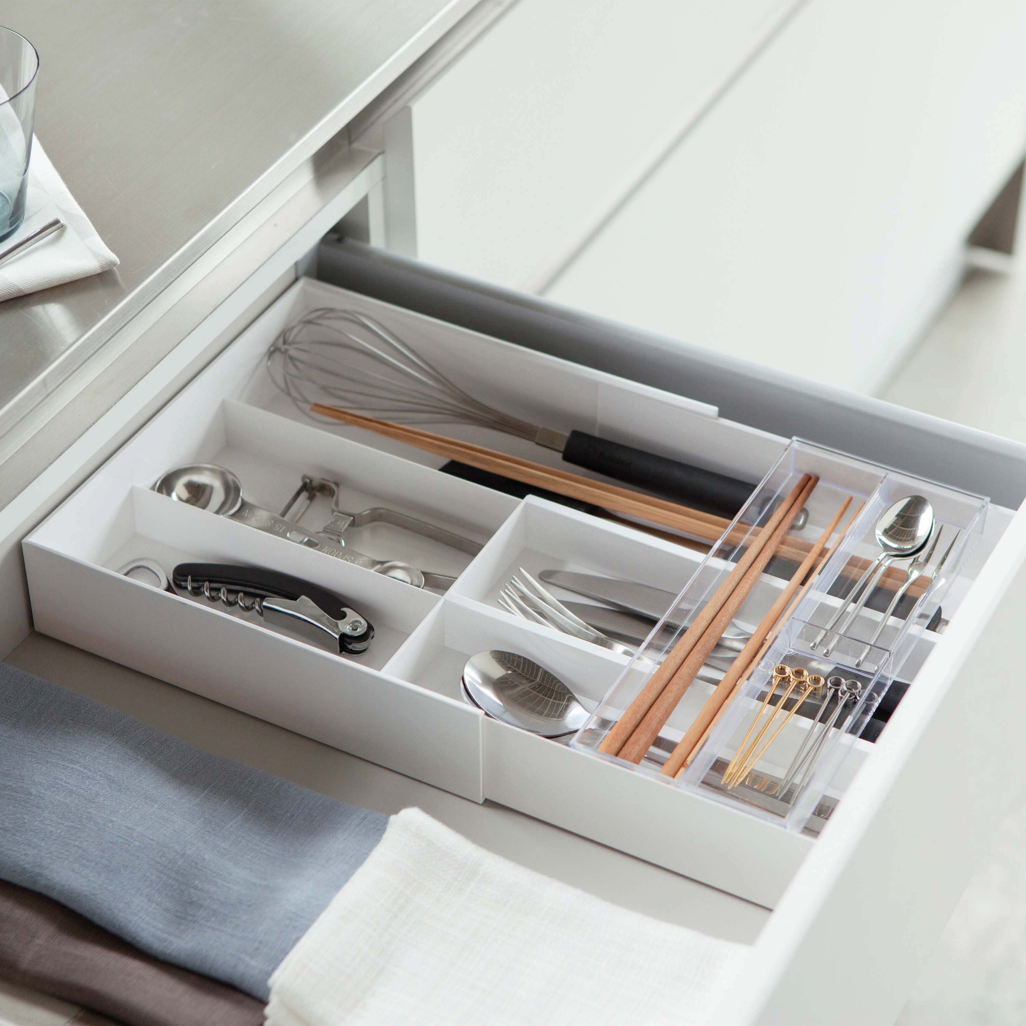 Yamazaki Home  Compact Cutlery Storage Organizer