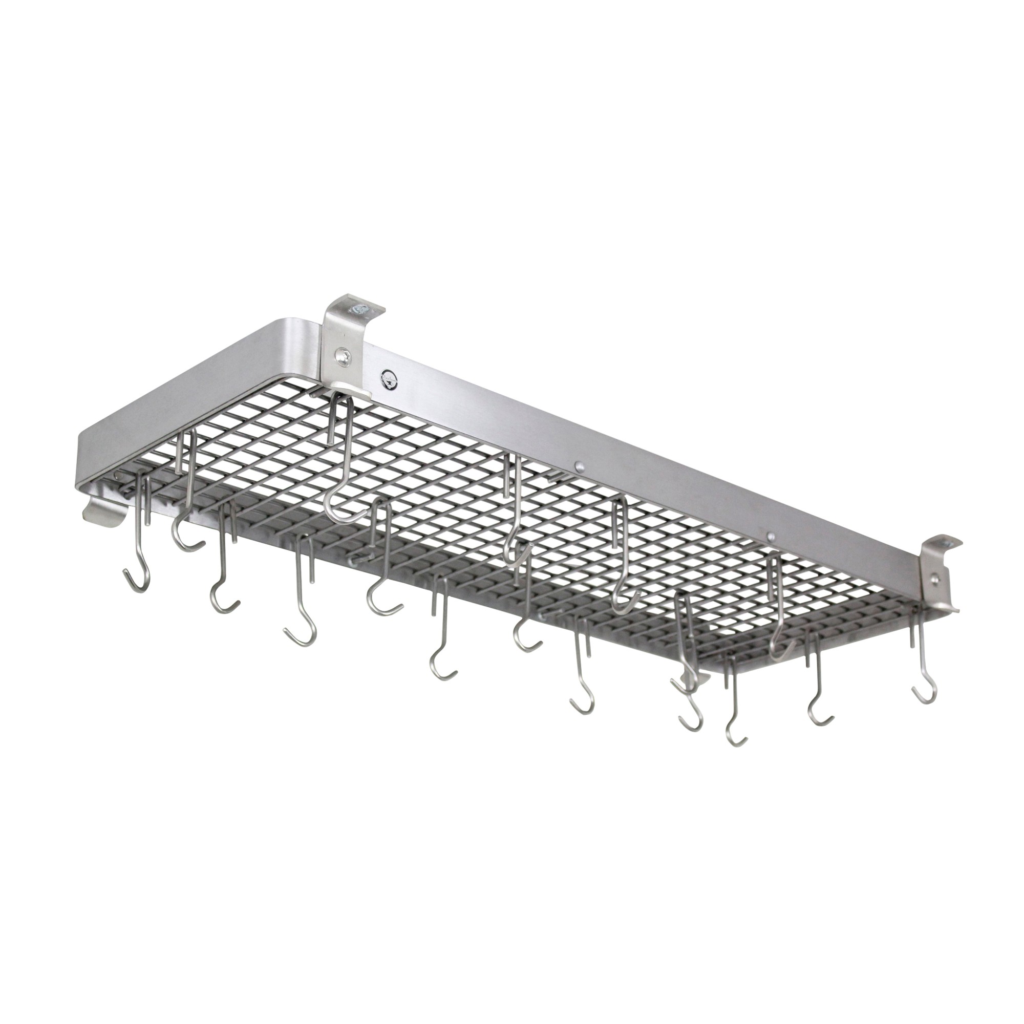 Enclume Flush-Mounted Rectangular Ceiling Pot Rack