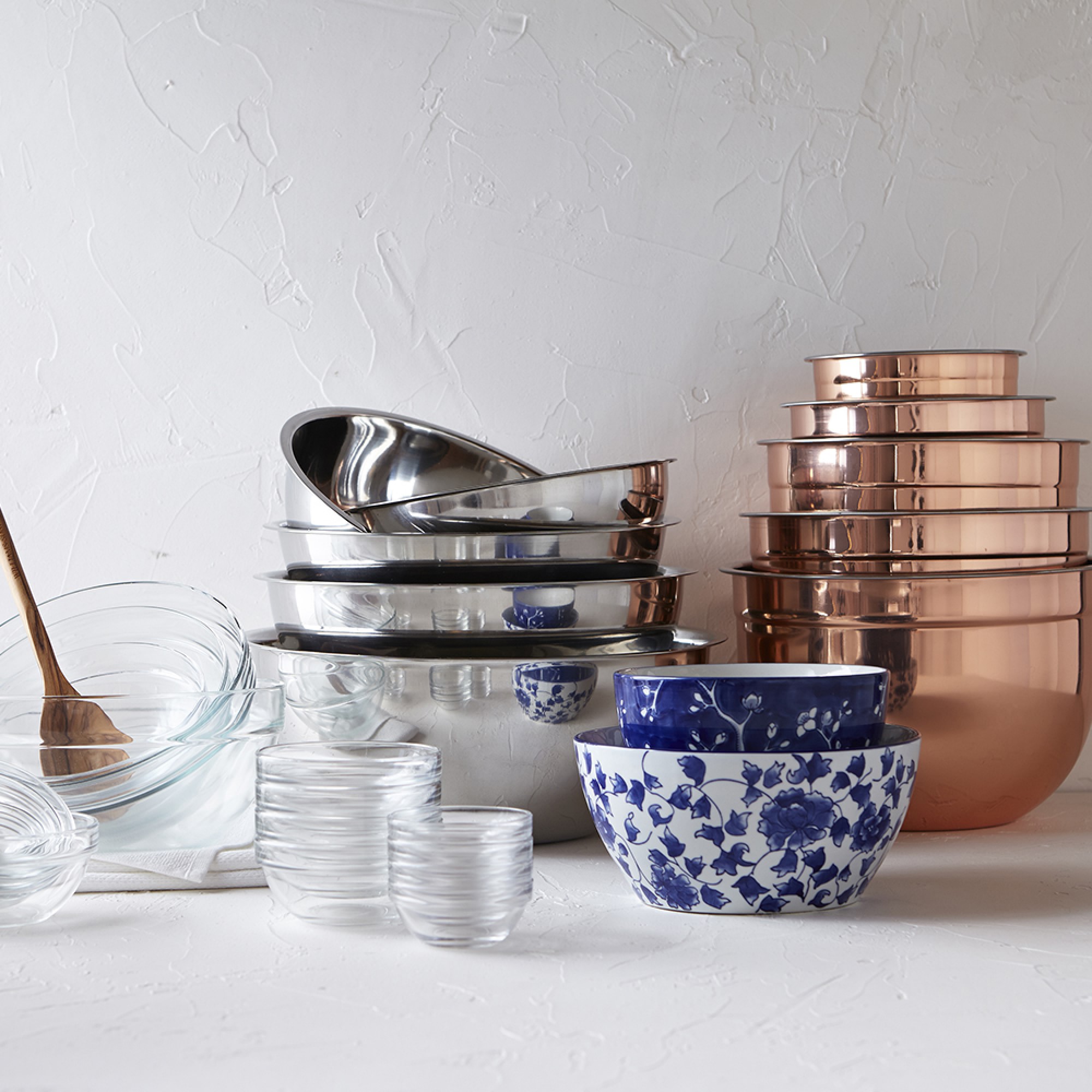 Stainless-Steel Restaurant Mixing Bowls