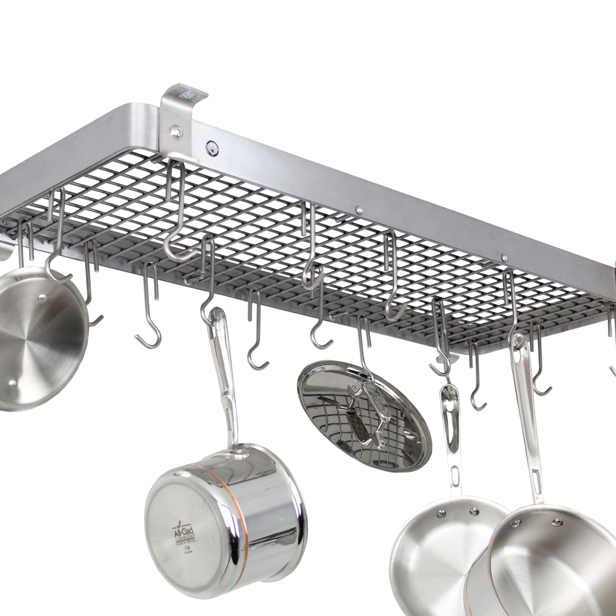 Enclume Flush-Mounted Rectangular Ceiling Pot Rack