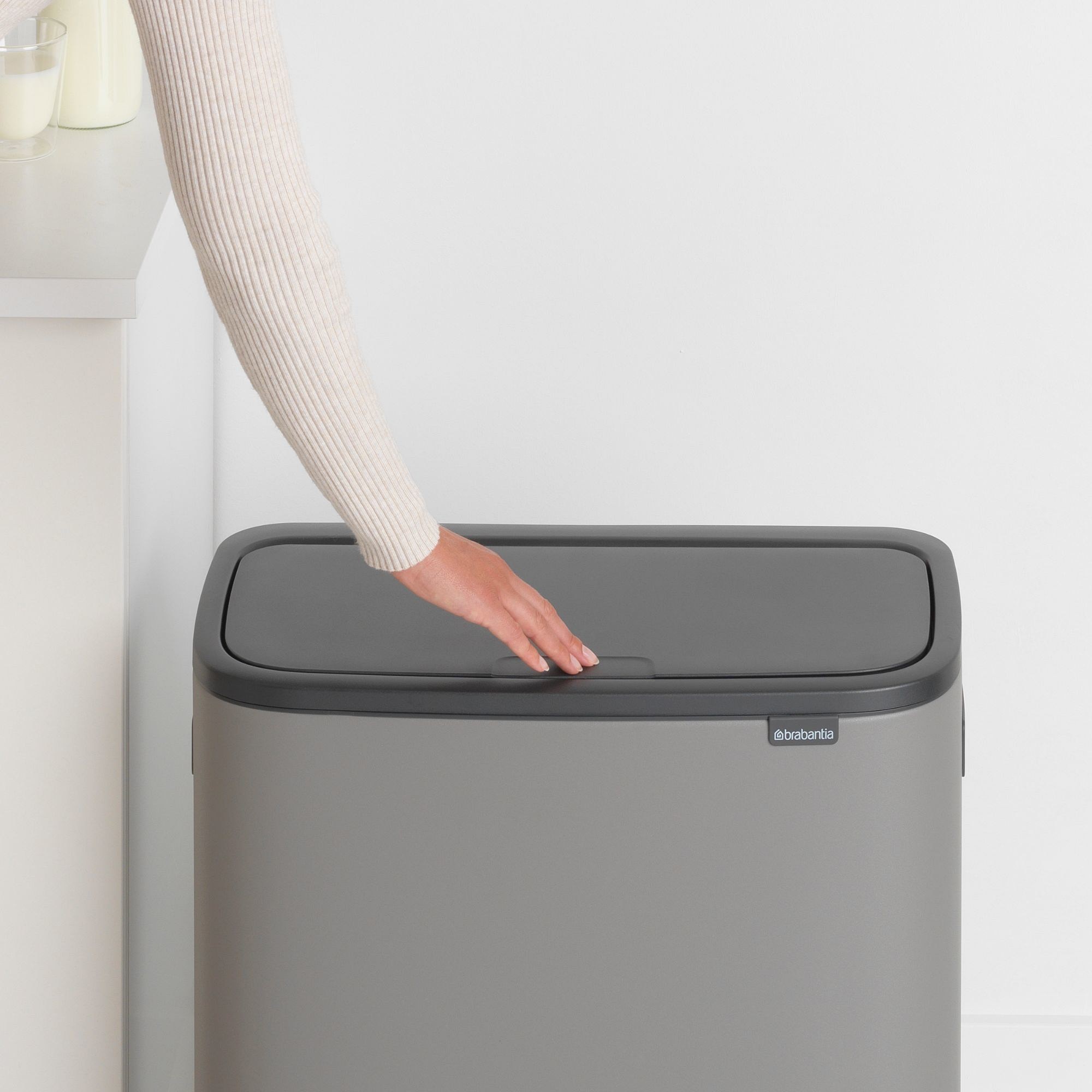 Brabantia Bo Touch Top Can, 16 Gallons