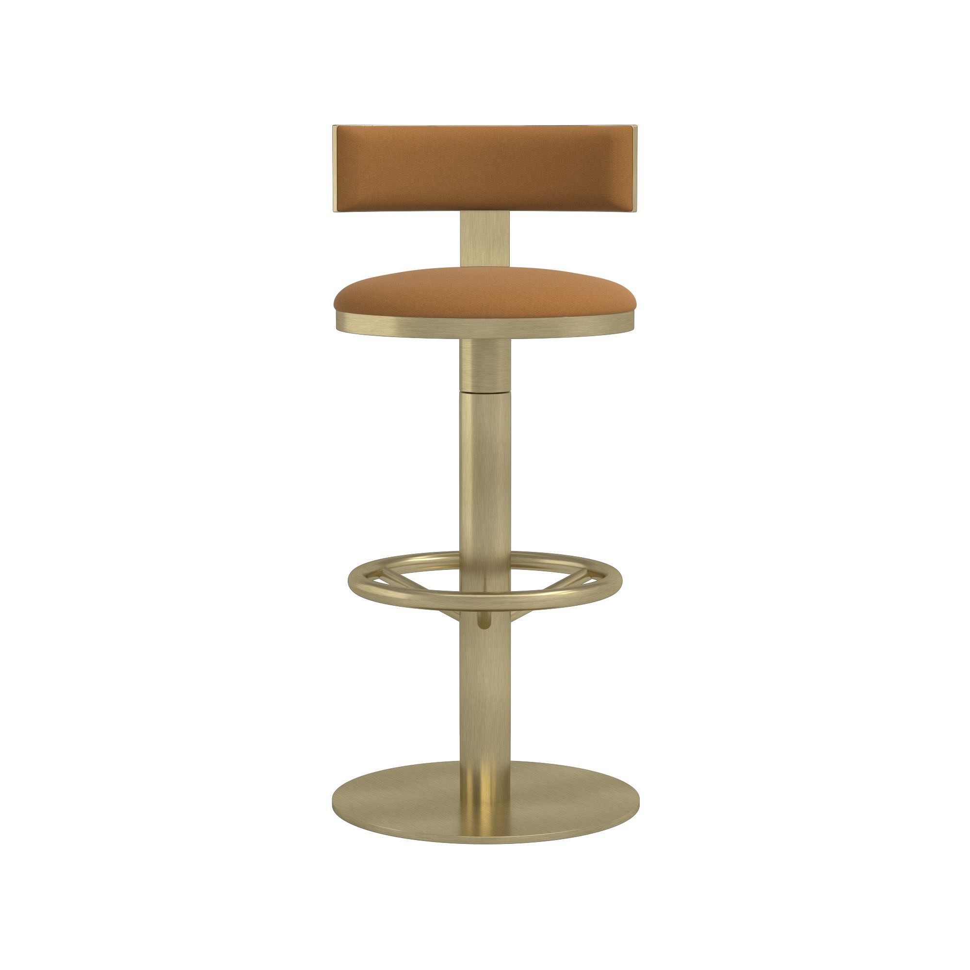 Larkin Upholstered Pedestal Counter & Bar Stool
