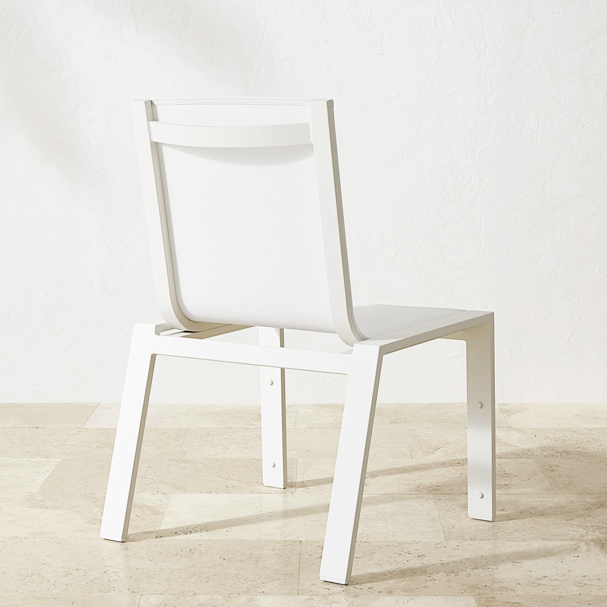 Santa Barbara White Metal Dining Table & Dining Chairs (84