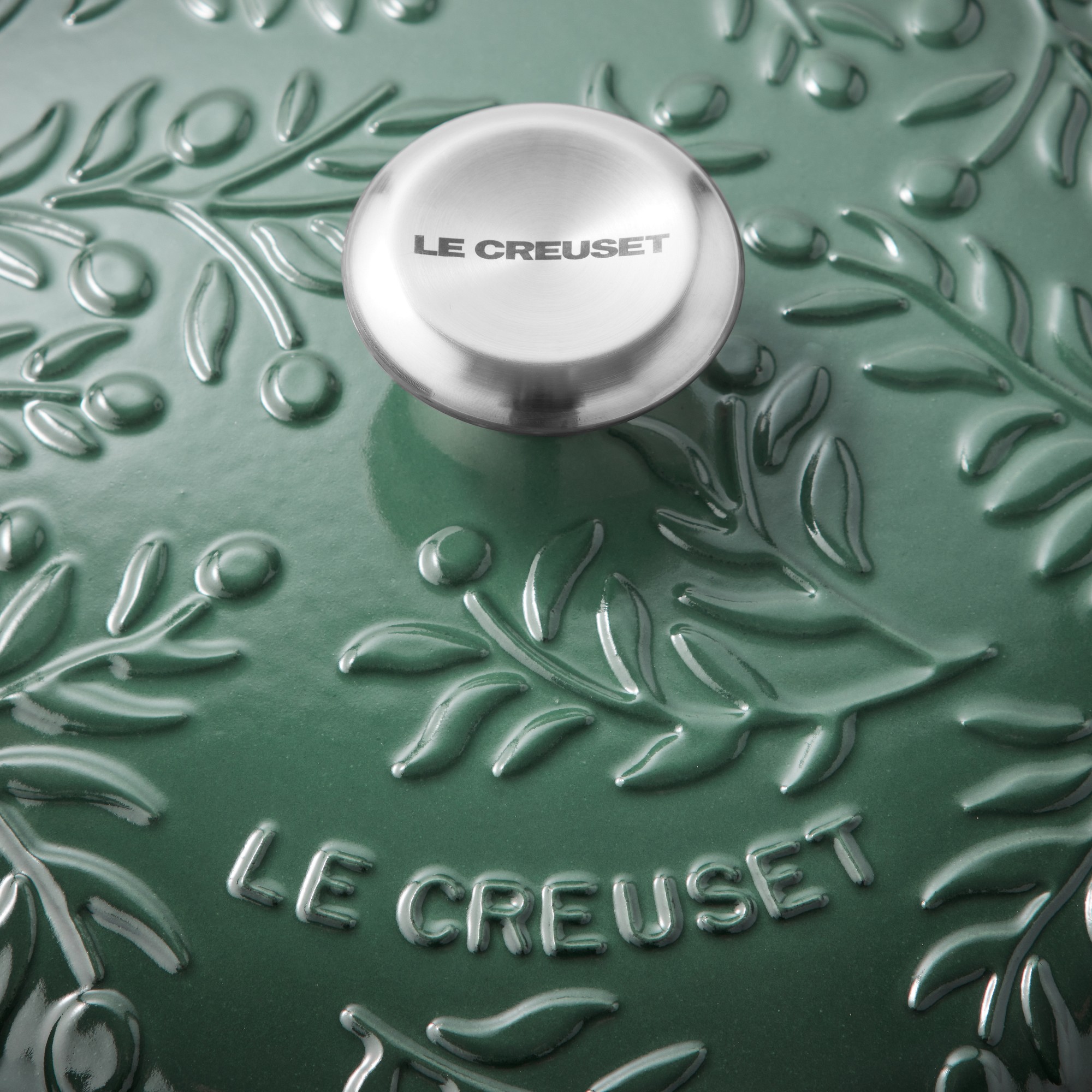 Le Creuset Enameled Cast Iron Olive Branch Braiser, 3 1/2-Qt.