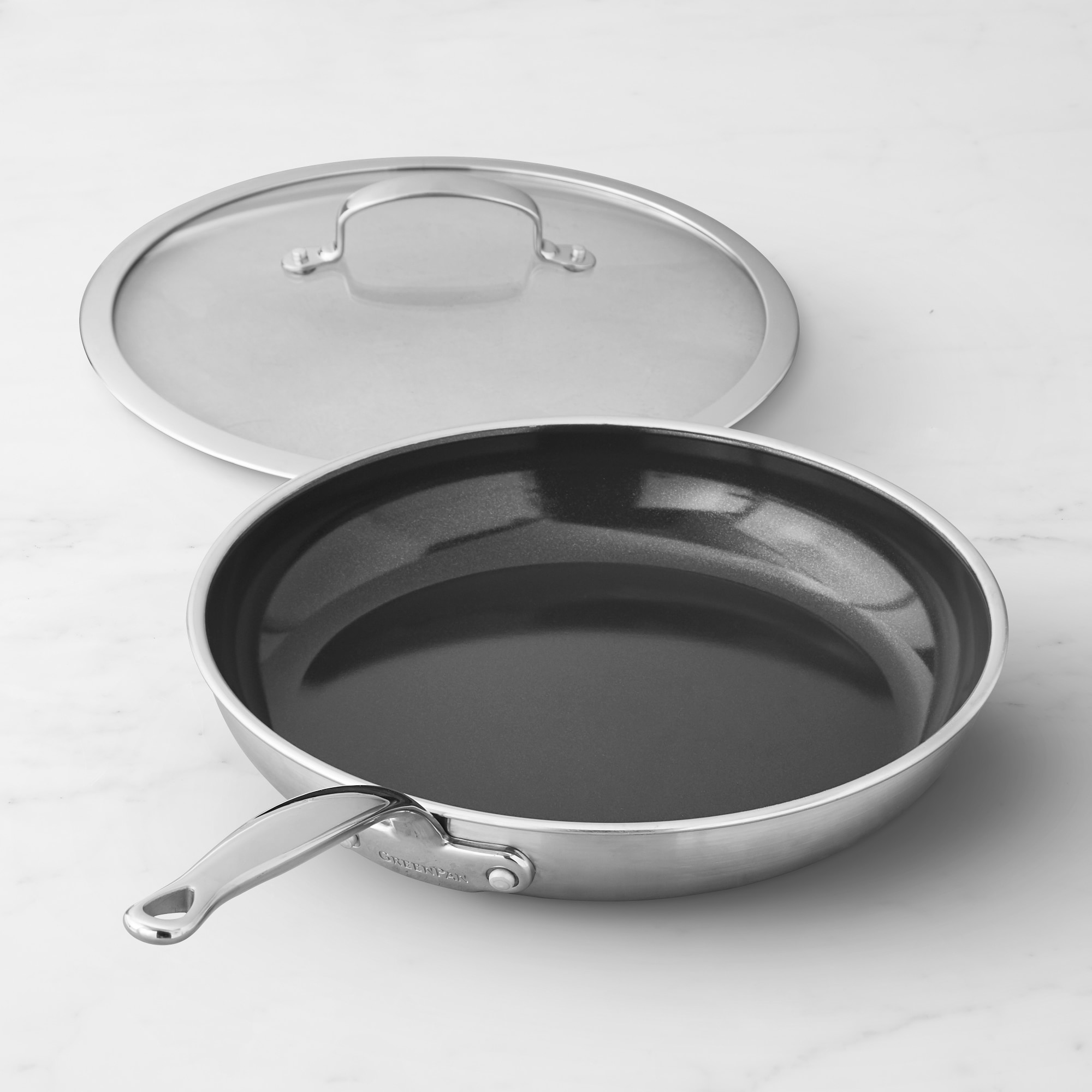 GreenPan™ Premiere Stainless-Steel Ceramic Nonstick 12