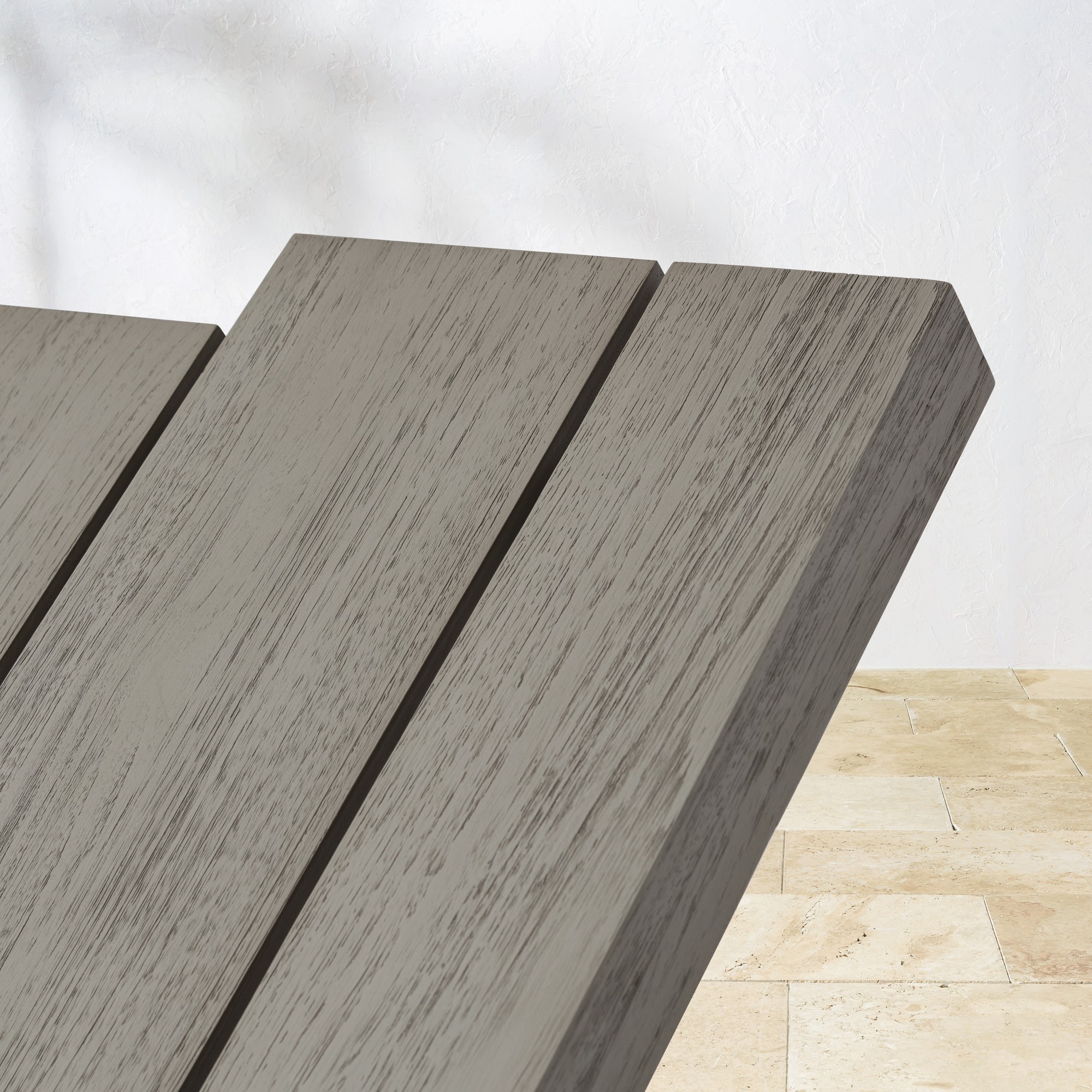 Larnaca Outdoor Grey Teak Chaise