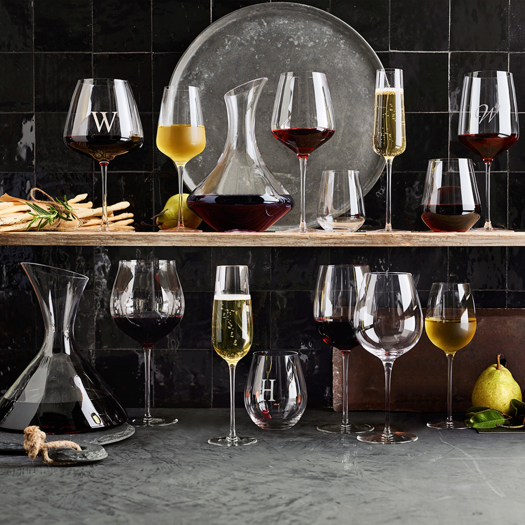 Williams Sonoma Estate Stemware Decanter