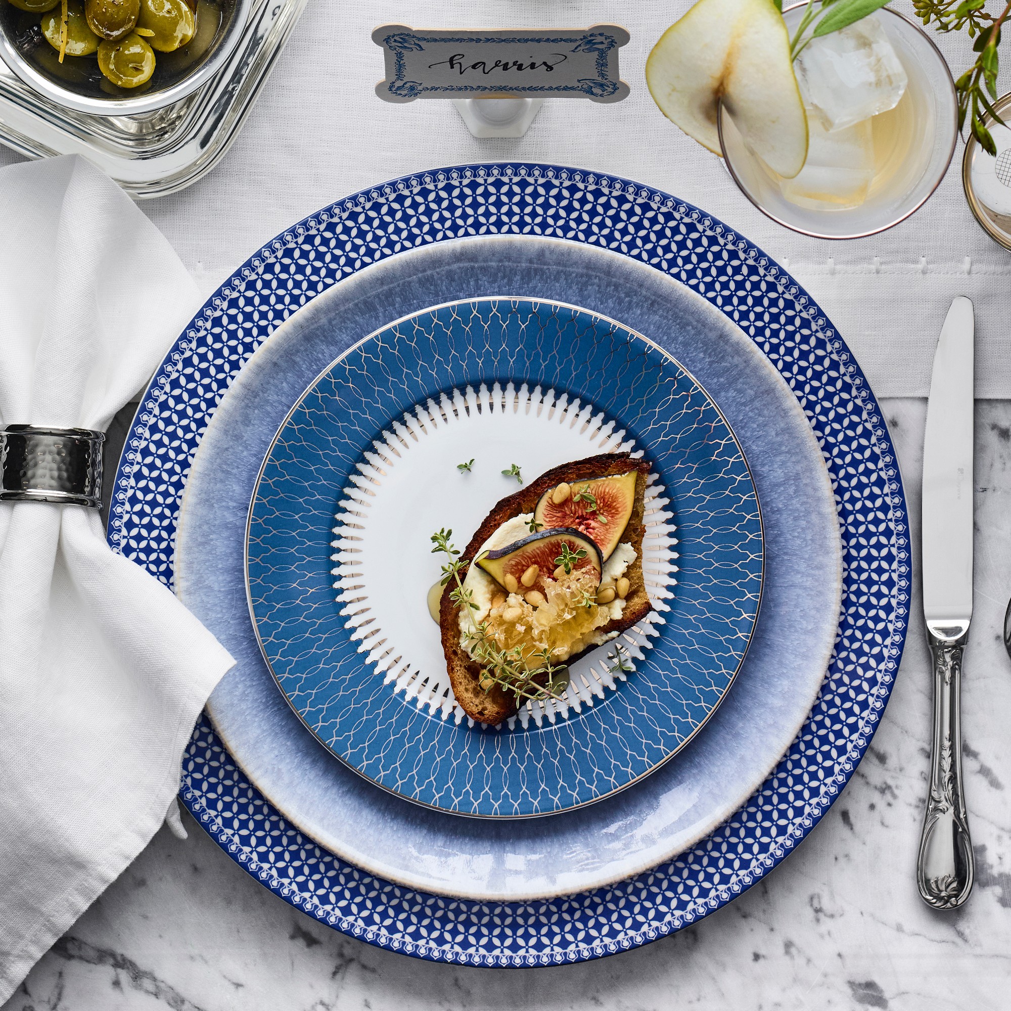 Cyprus Reactive Glaze Dinner Plates