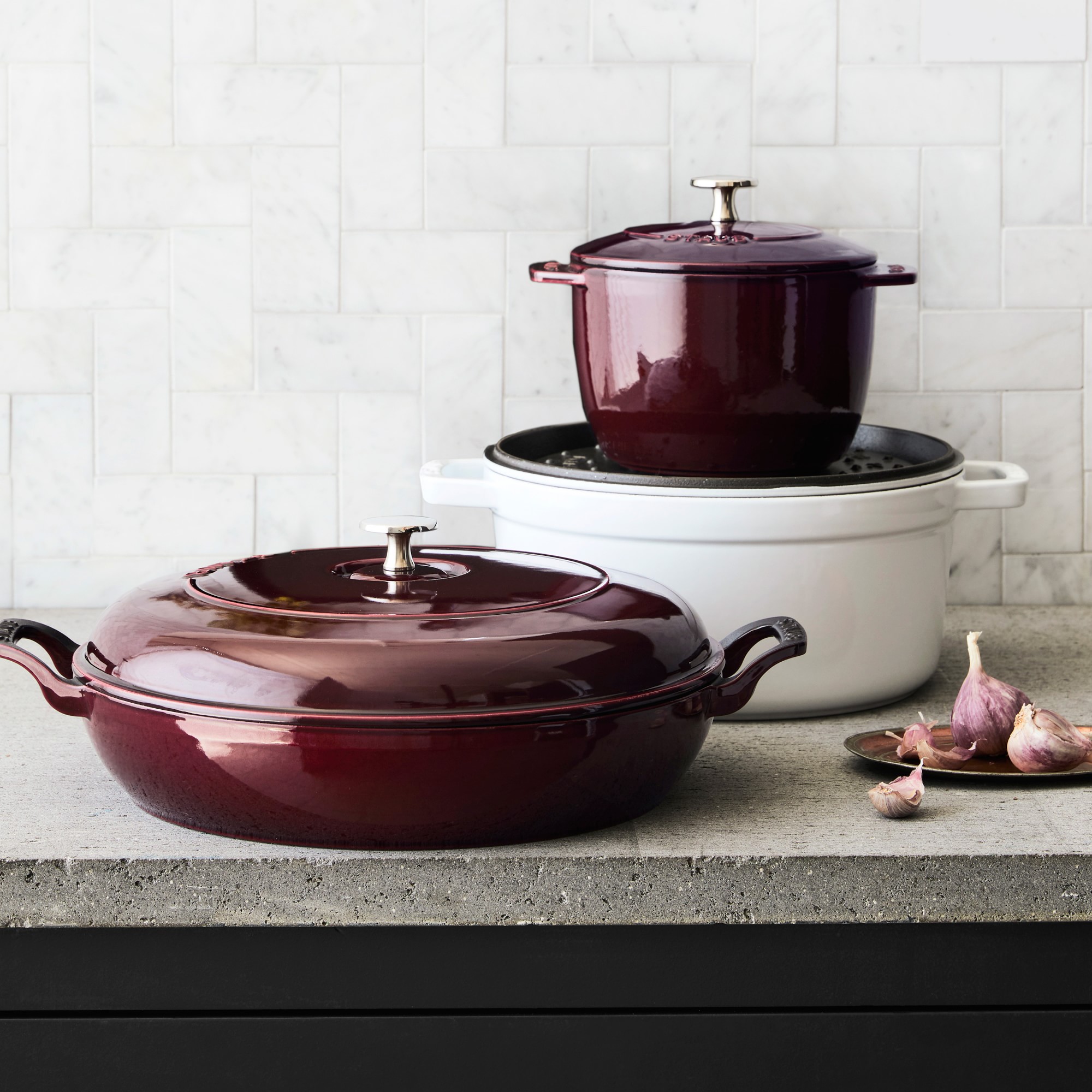 Staub Enameled Cast Iron Braiser, 3 1/2-Qt.