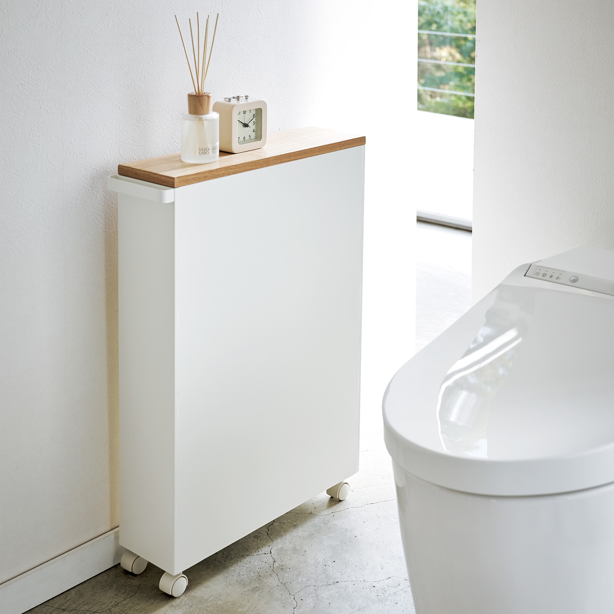 Yamazaki Home Tower Rolling Storage Cart
