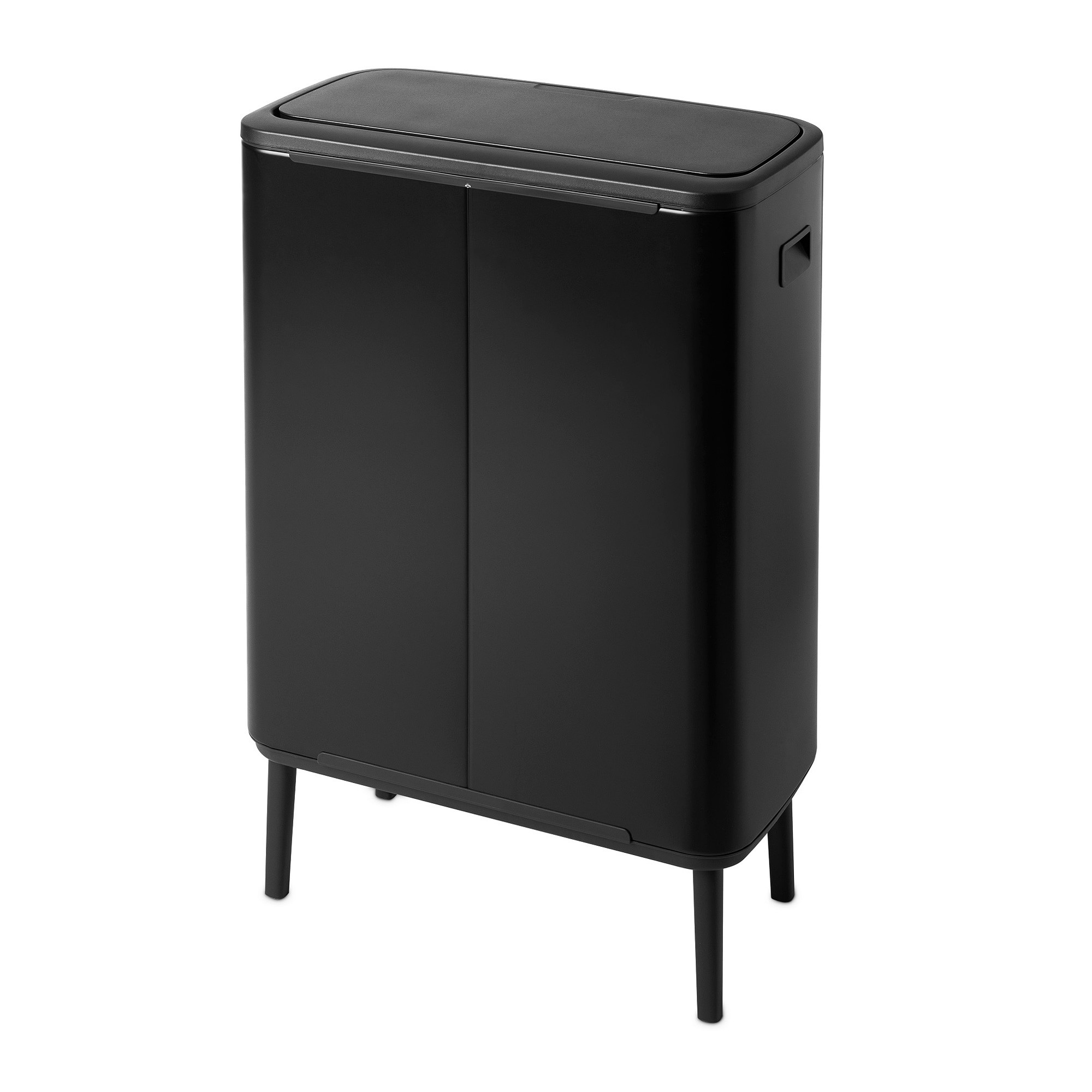 Brabantia Bo Touch Top Hi Dual Compartment Recycling Trash Can, 2 x 8 Gallon