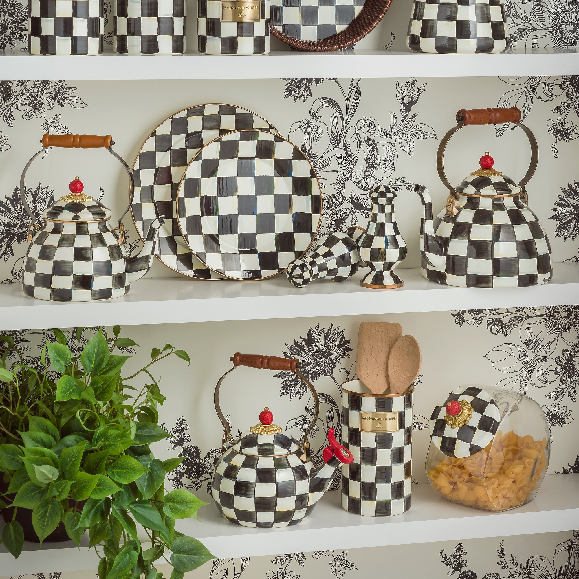 MacKenzie-Childs Courtly Check Utensil Holder