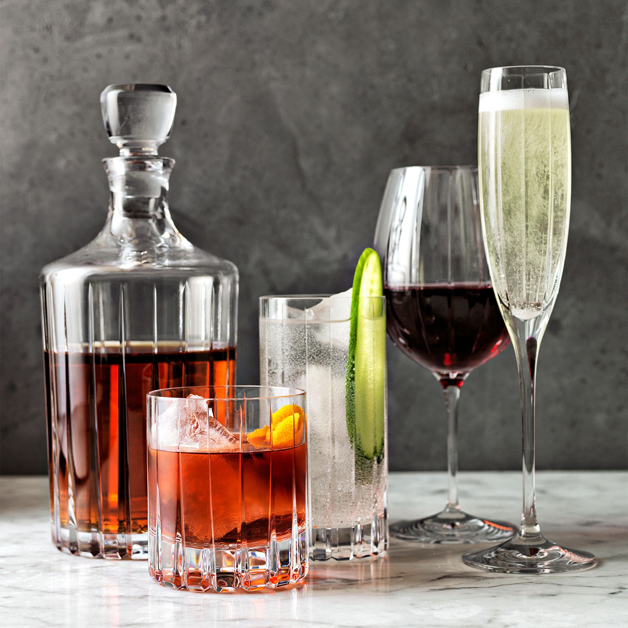 Dorset Crystal Double Old-Fashioned Glasses