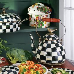 MacKenzie-Childs Courtly Check Tea Kettle