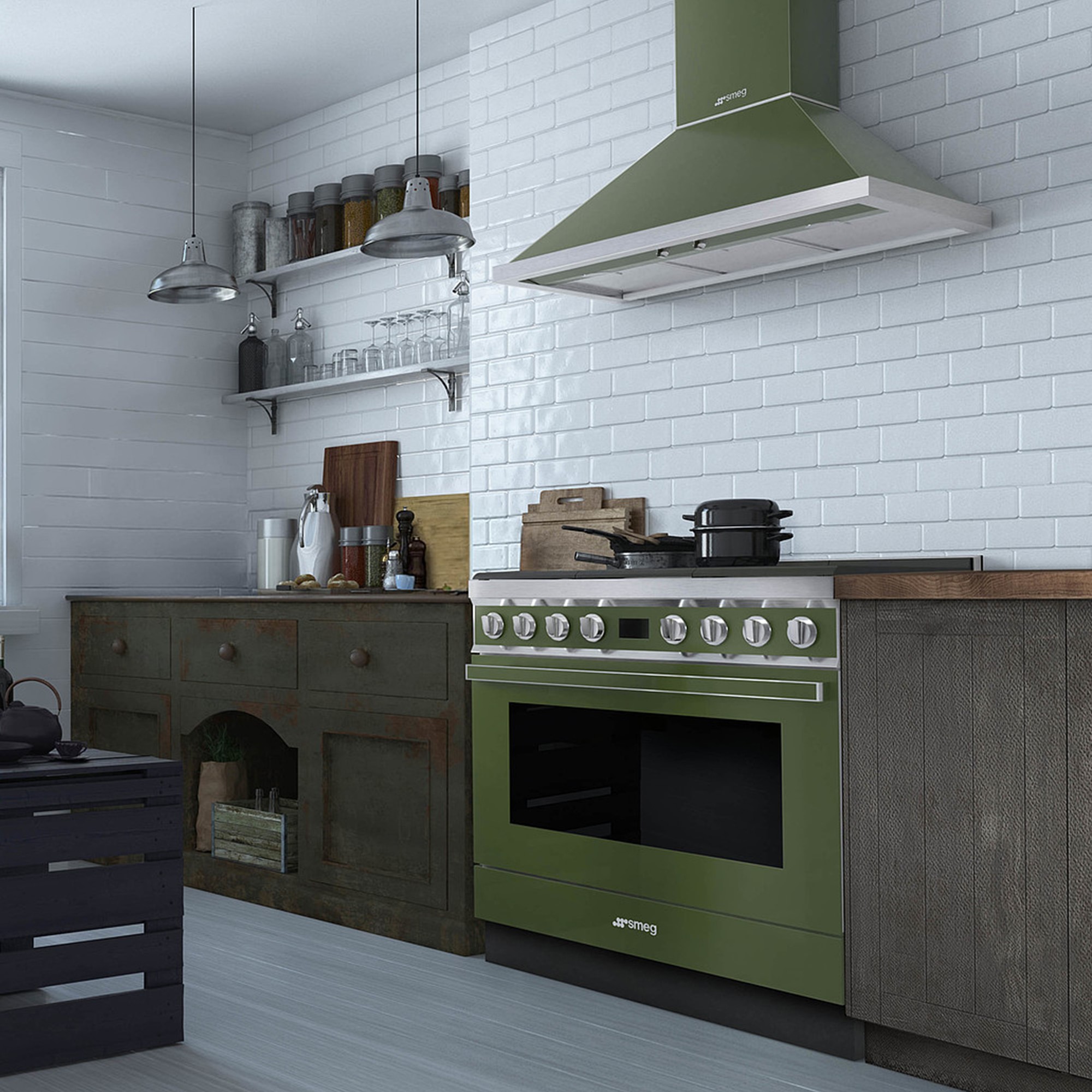 SMEG Portofino Dual-Fuel Range, 36