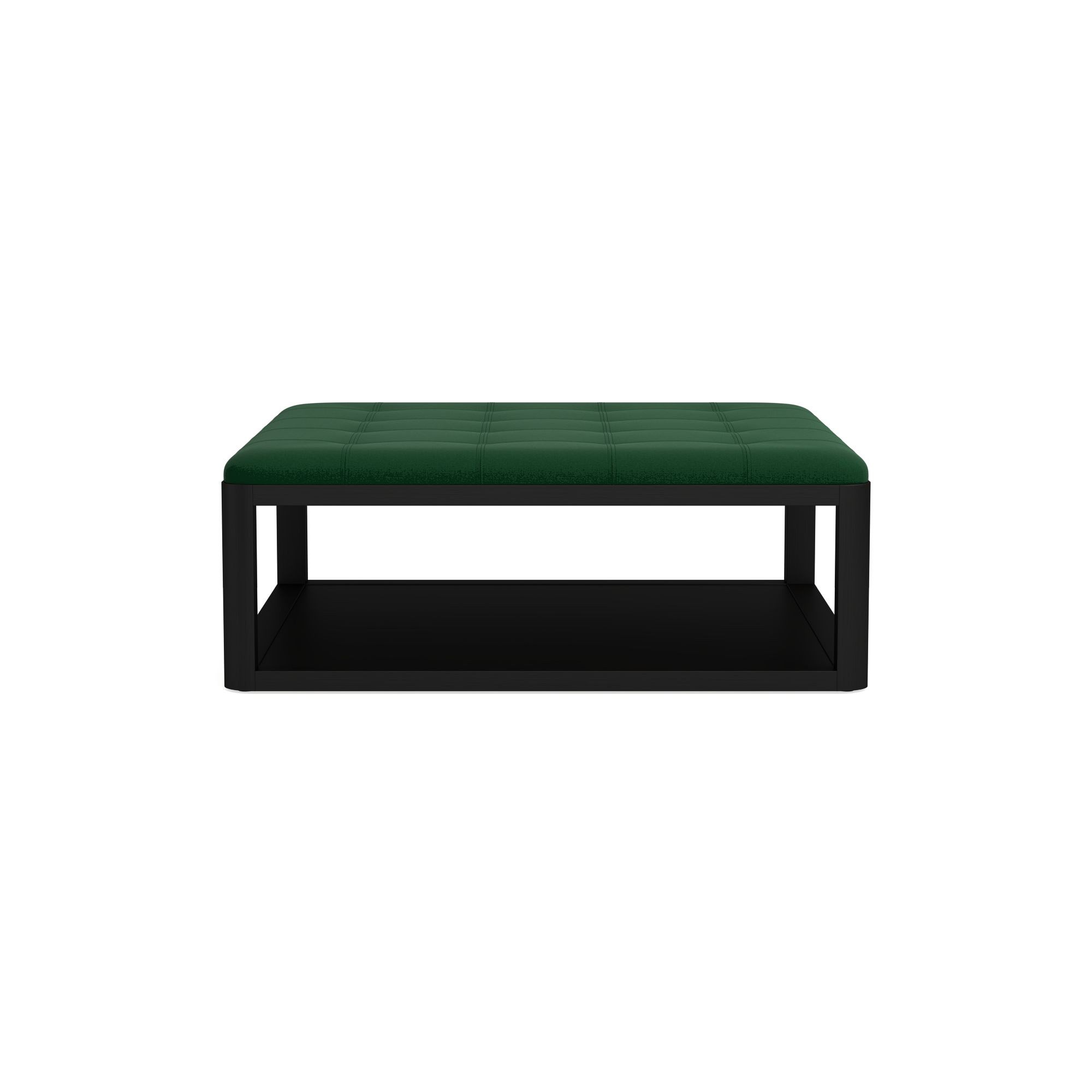 Porte Grid Tufted Rectangular Ottoman (48
