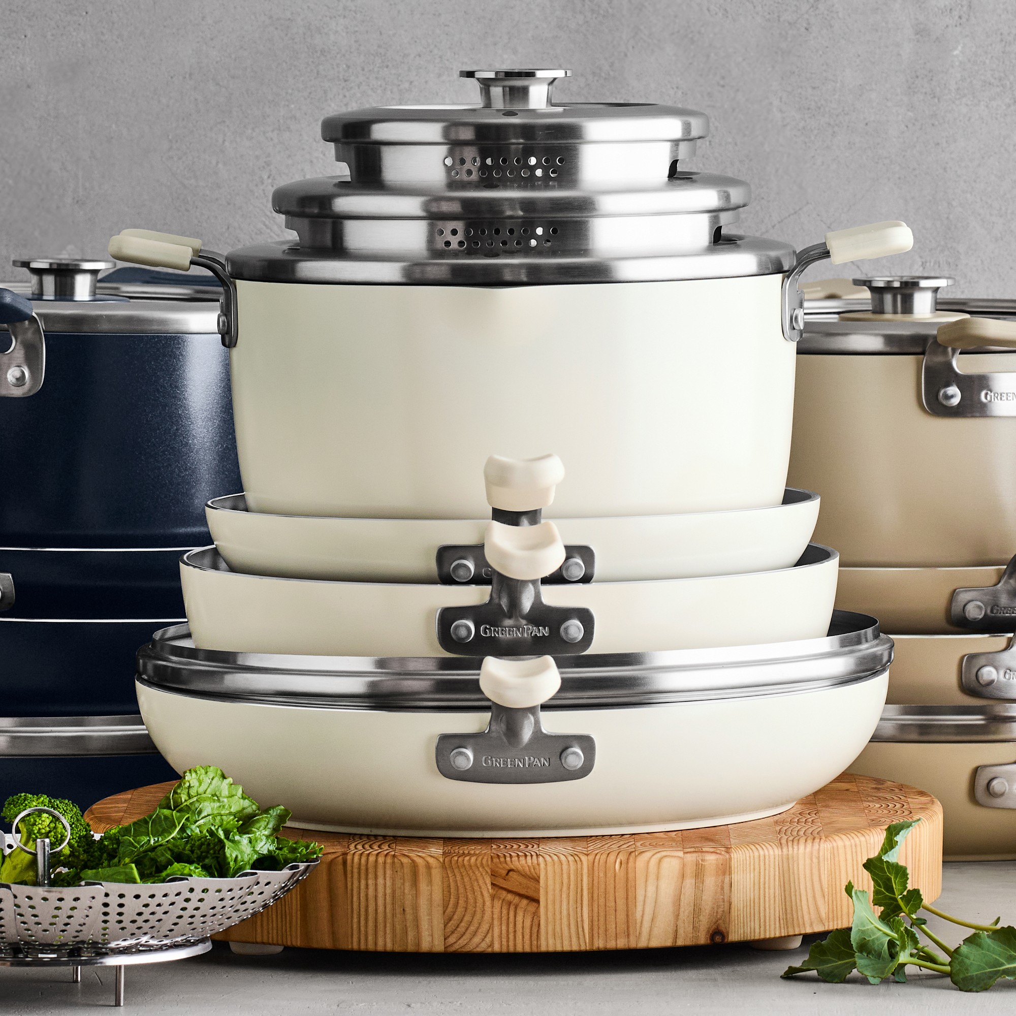 GreenPan™ Space Saving Stack Ceramic Nonstick 11-Piece Cookware Set