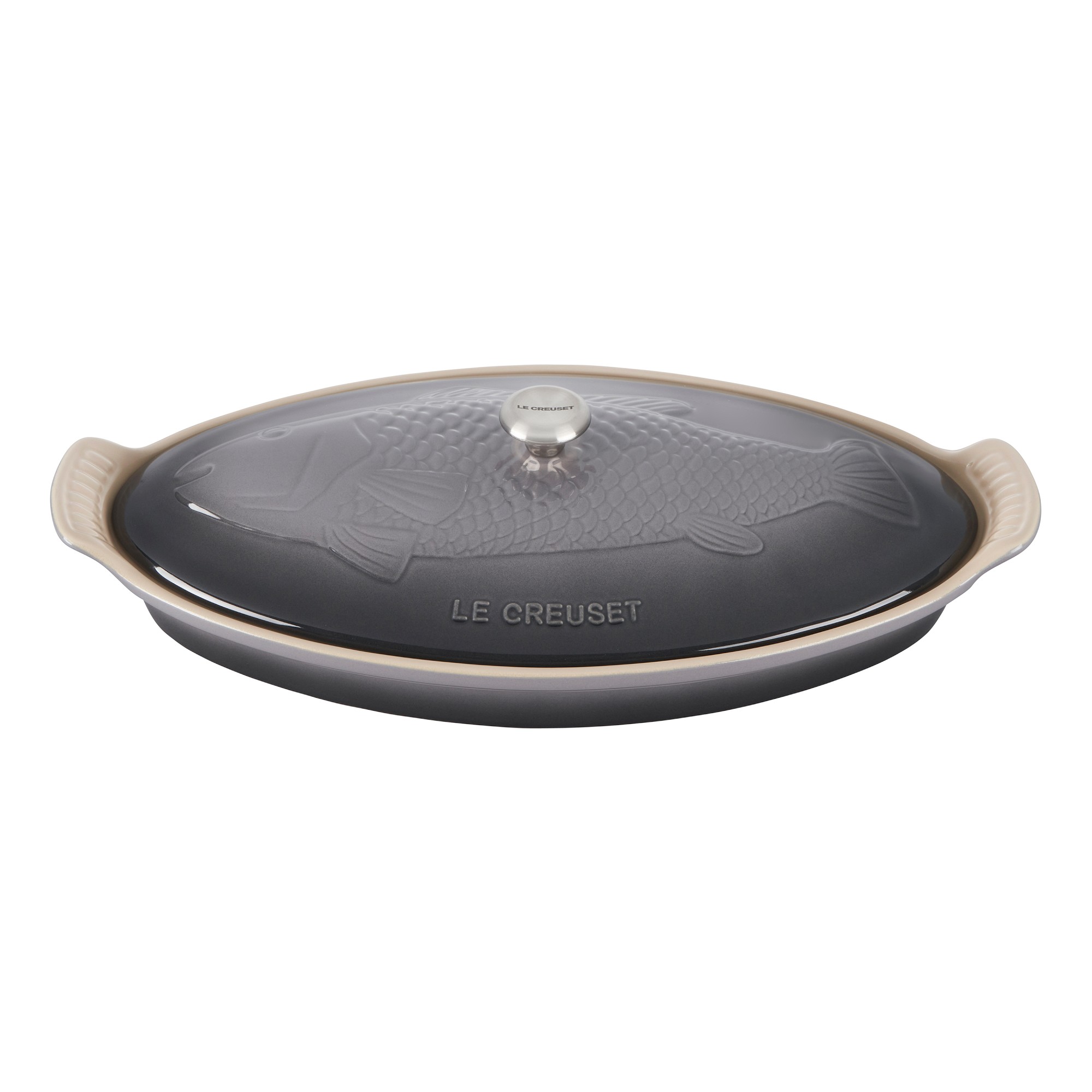 Le Creuset Stoneware Oval Fish Baker, 1 3/4 Qt.
