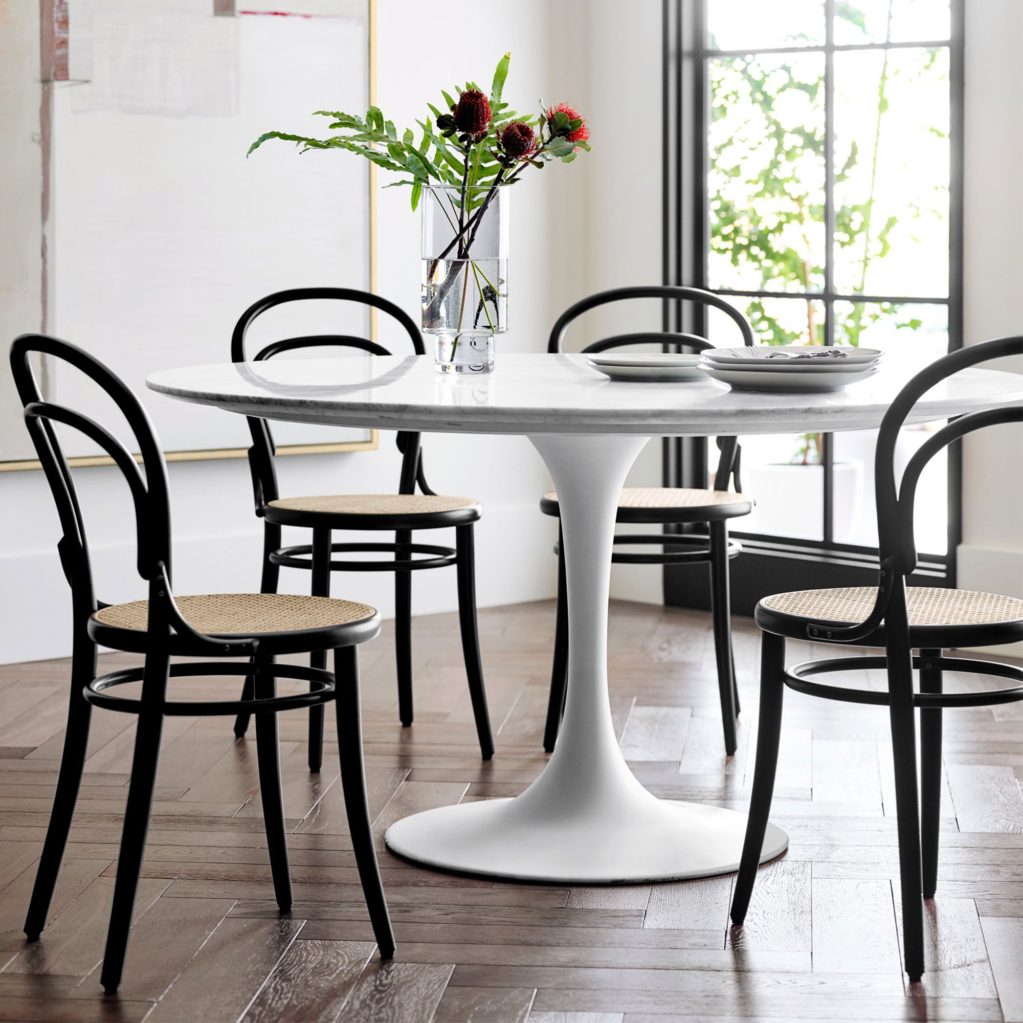 Ton 14 Caned Dining Side Chair