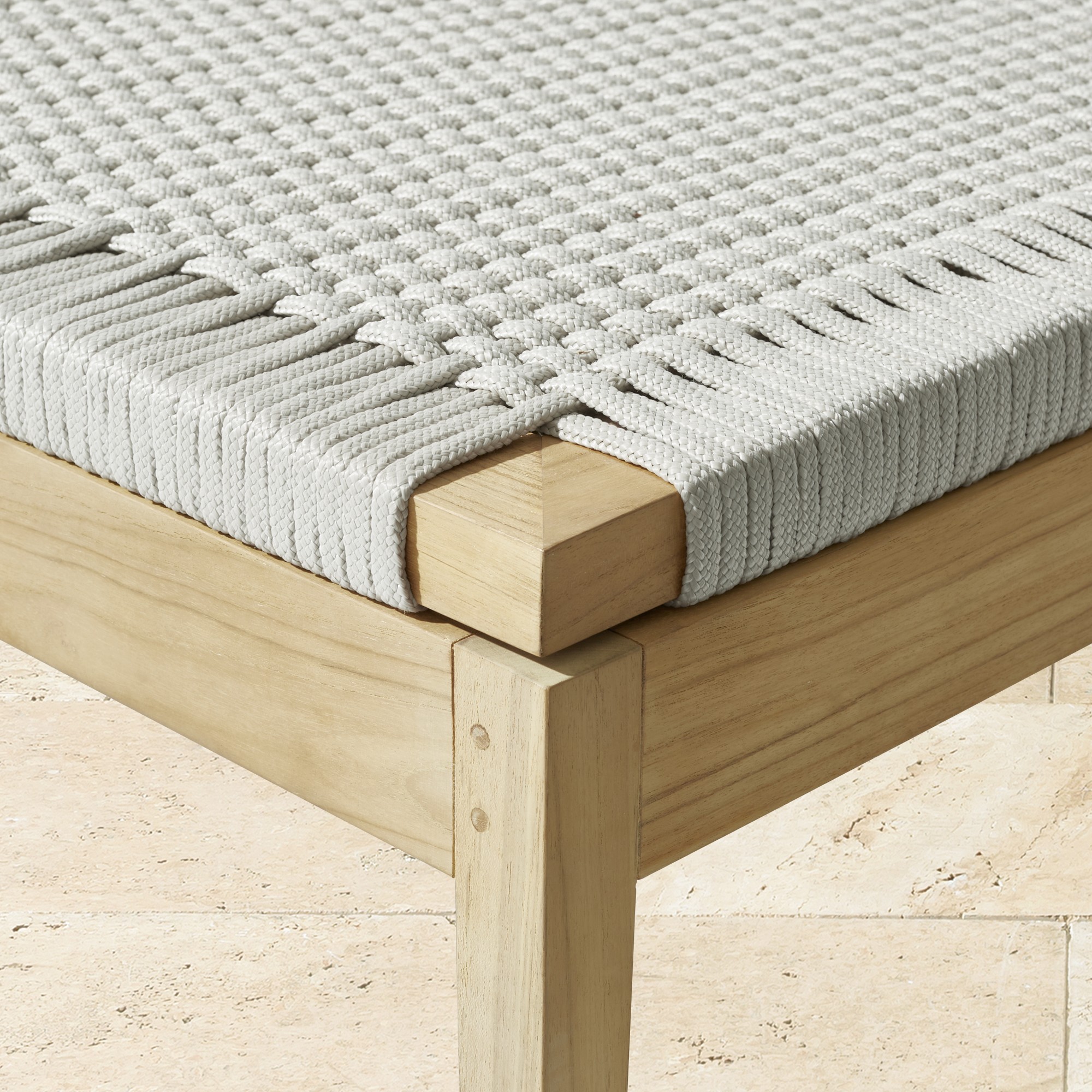 Pasadena Outdoor Teak Chaise