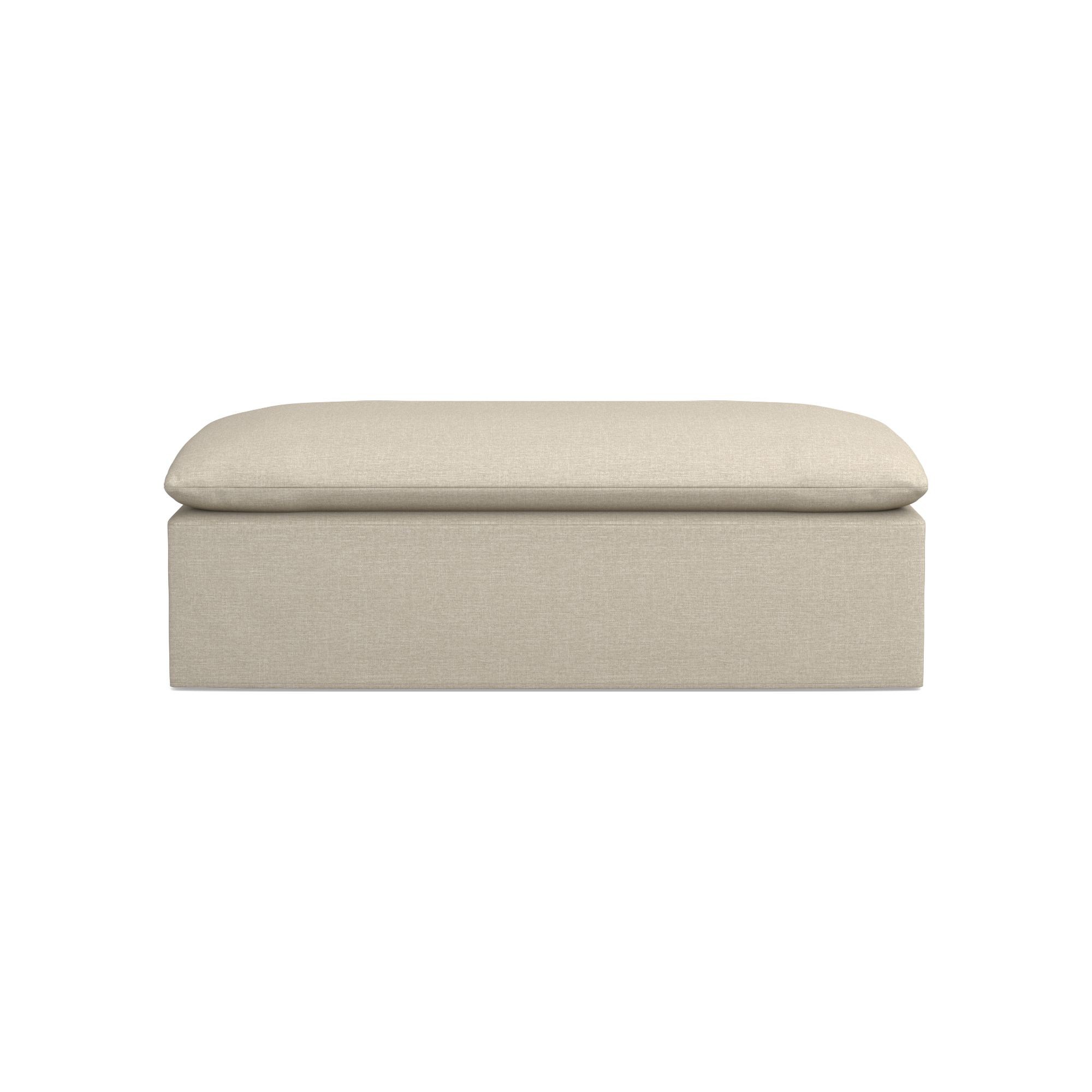 Laguna Slipcovered Coffee Table Ottoman (57