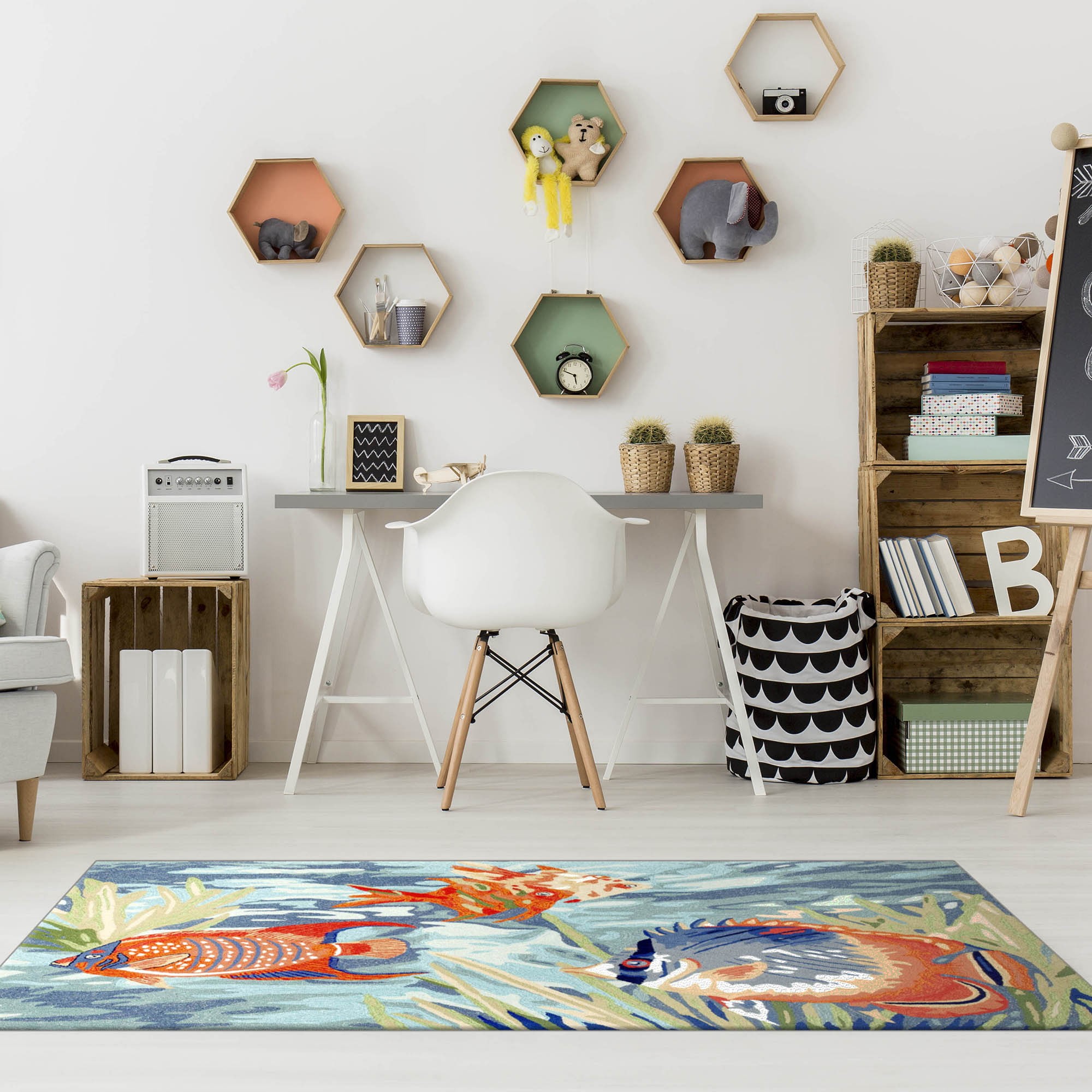 Sea Life Indoor/Outdoor Rug