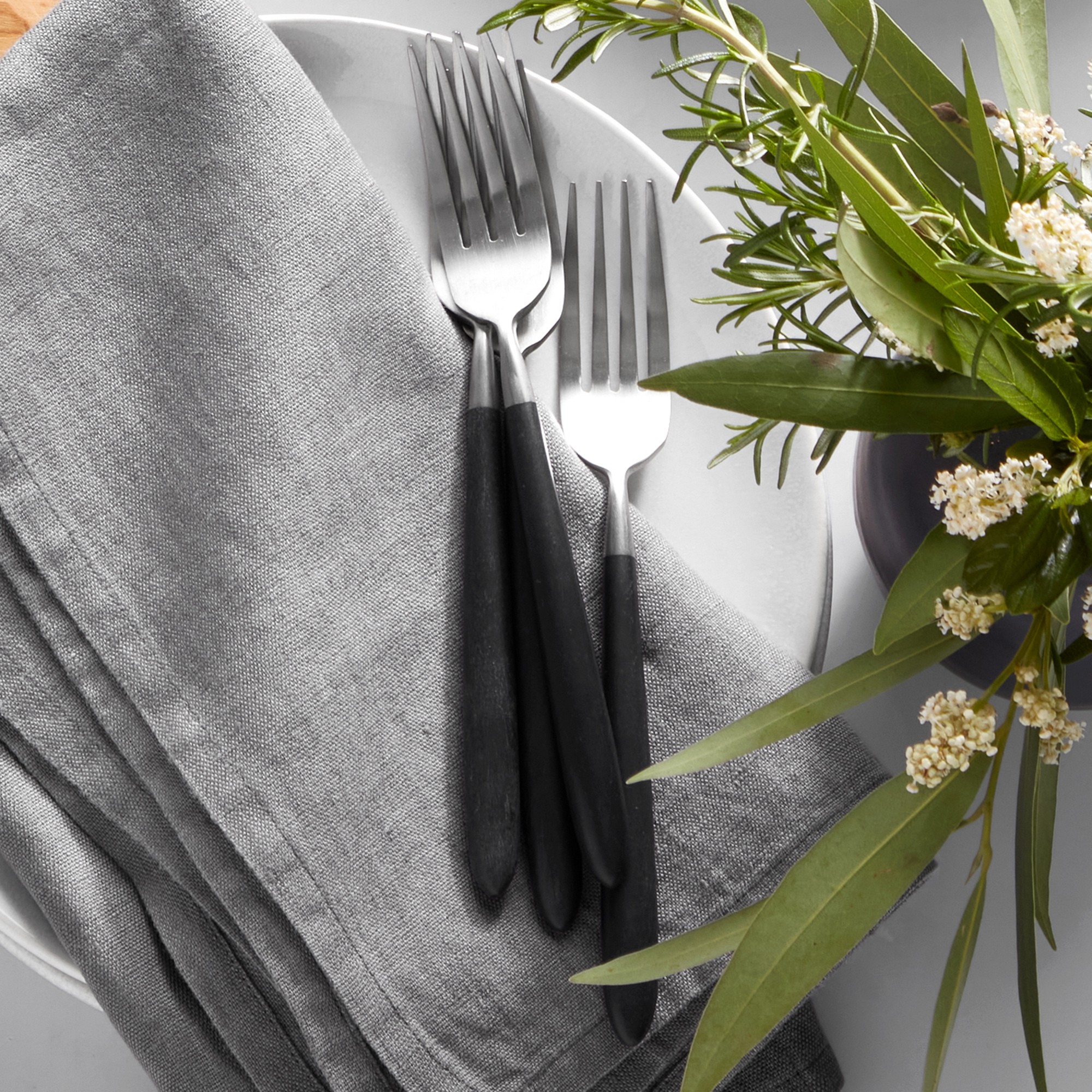 Italian Washed Linen Napkins, Set of 4