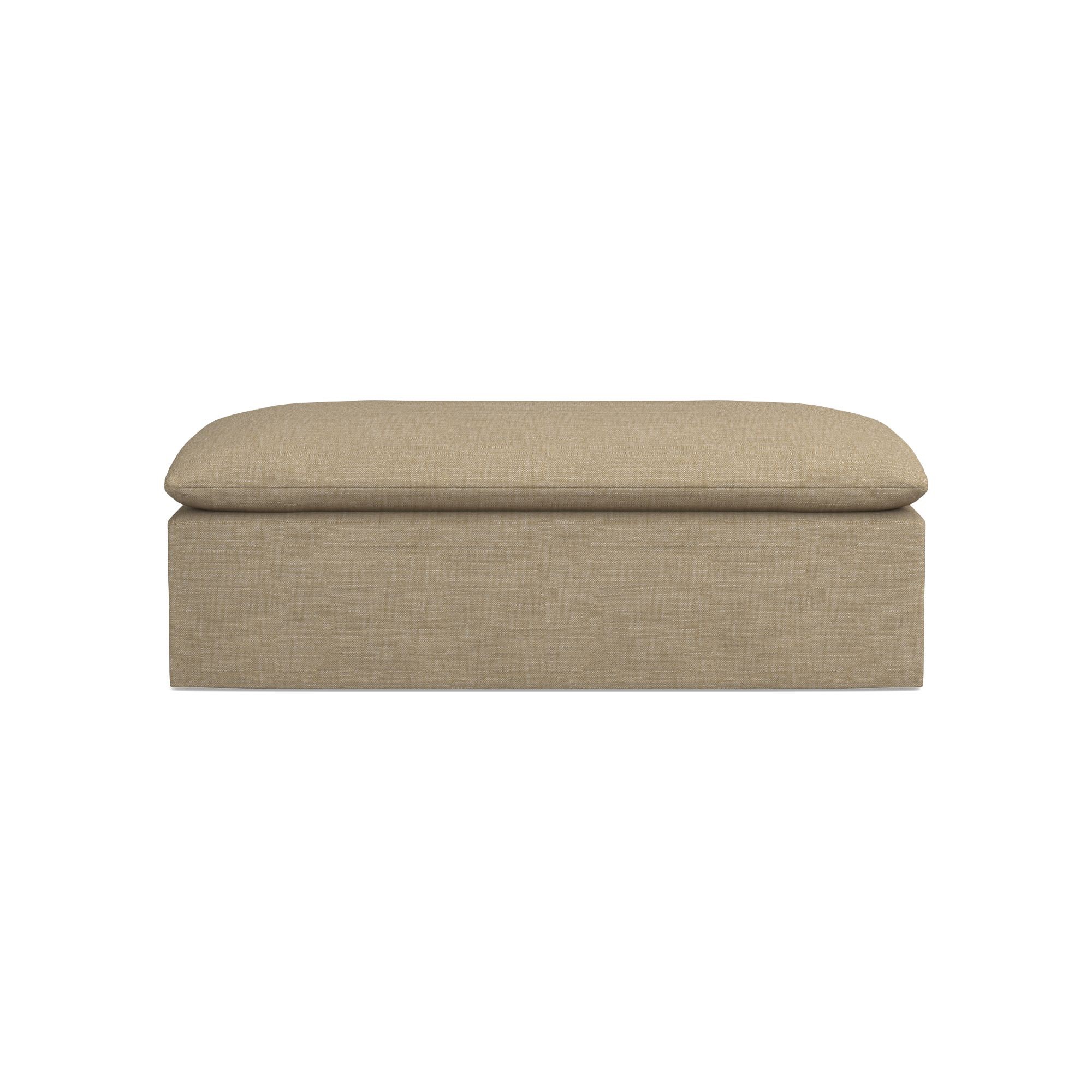 Laguna Slipcovered Coffee Table Ottoman (57