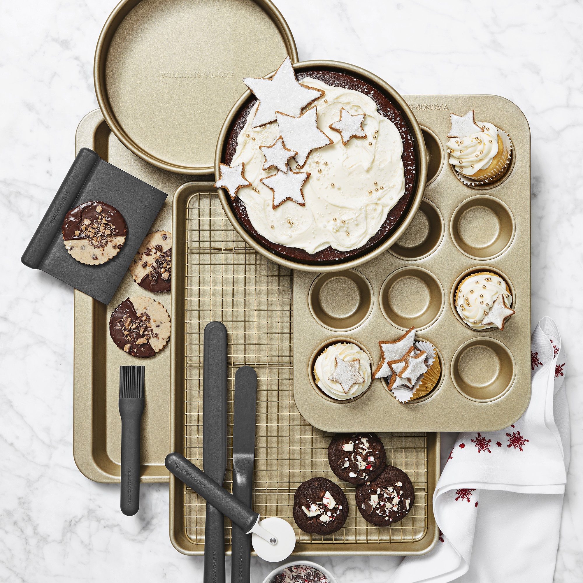 Williams Sonoma Goldtouch® Pro Nonstick Bakeware Essentials, Set of 6