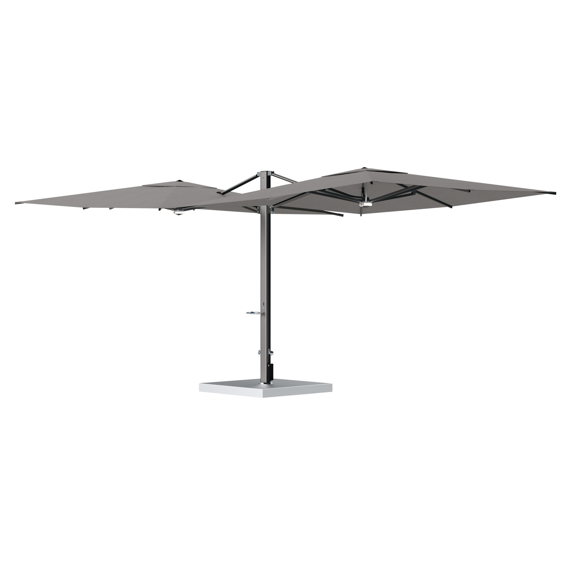 10' Sqaure Performance Dual Cantilever Umbrella