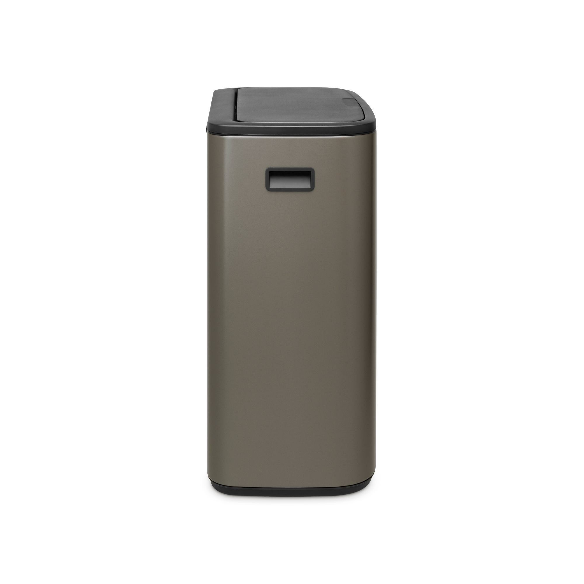 Brabantia Bo Touch Top Dual Compartment Recycling Trash Can, 2 x 8 Gallon